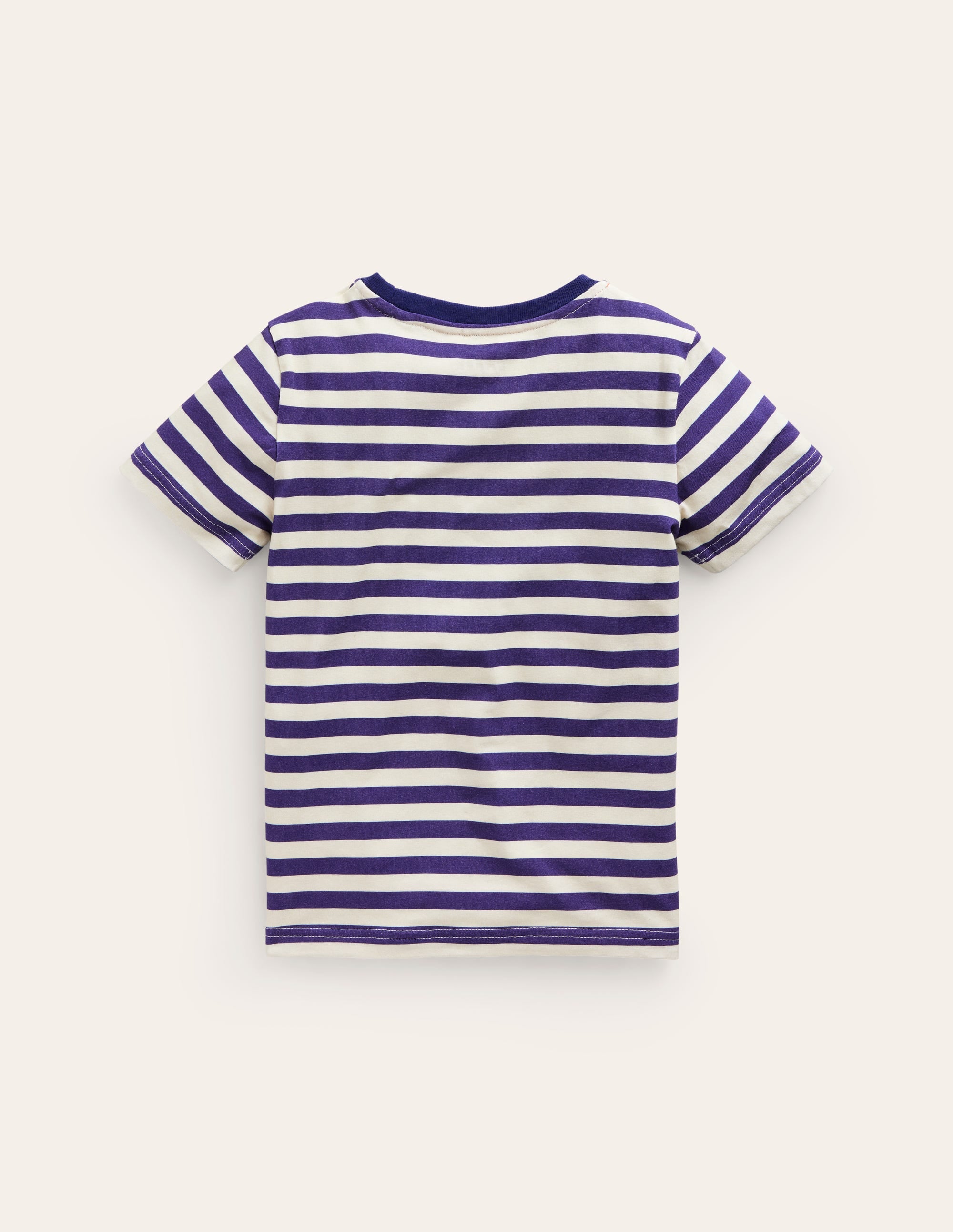 T-Shirt mit Krabben-Applikation-Saphirblau/Naturweiß Krabben - Image 2