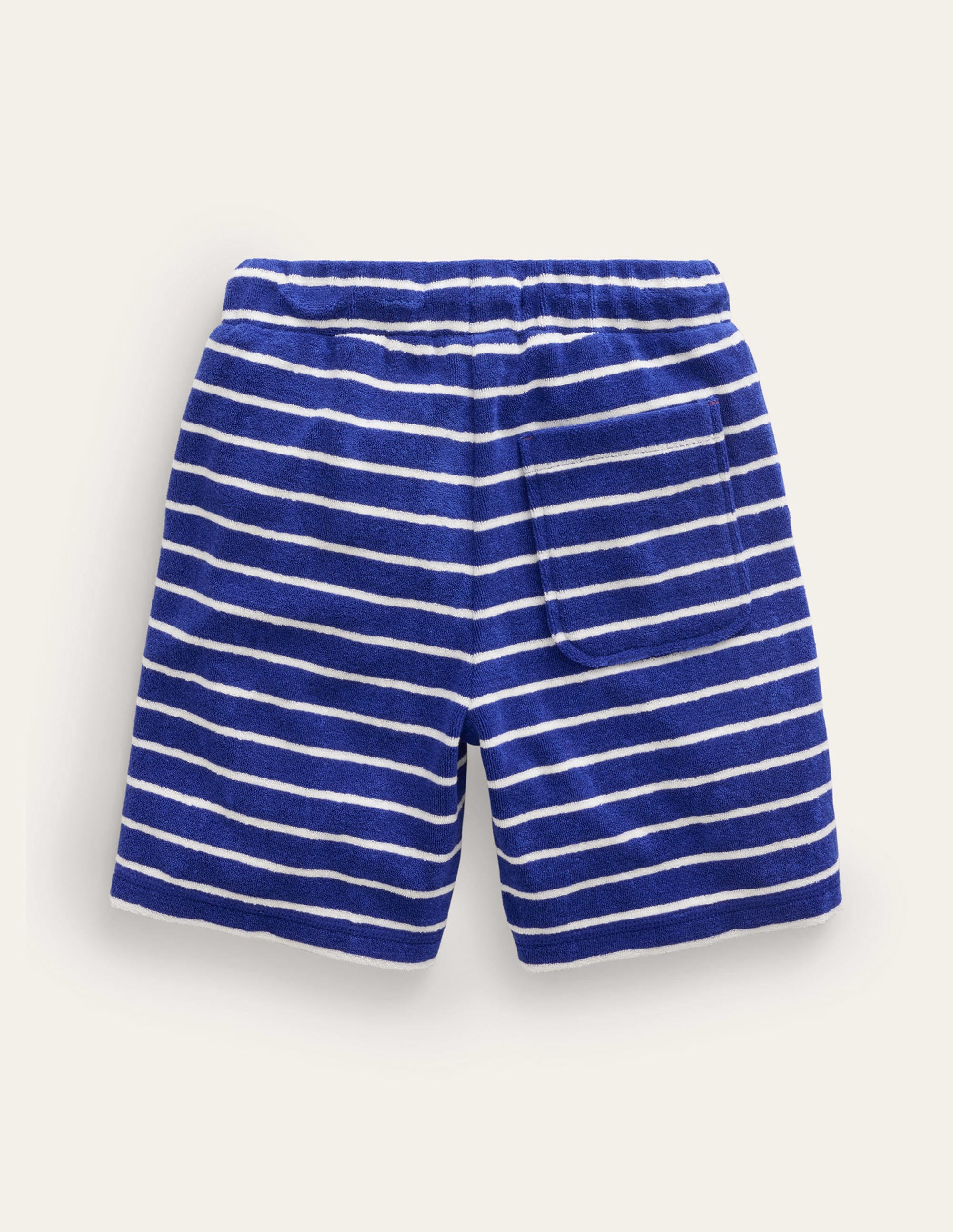 Short en éponge-Rayé bleu saphir/ivoire - Image 2