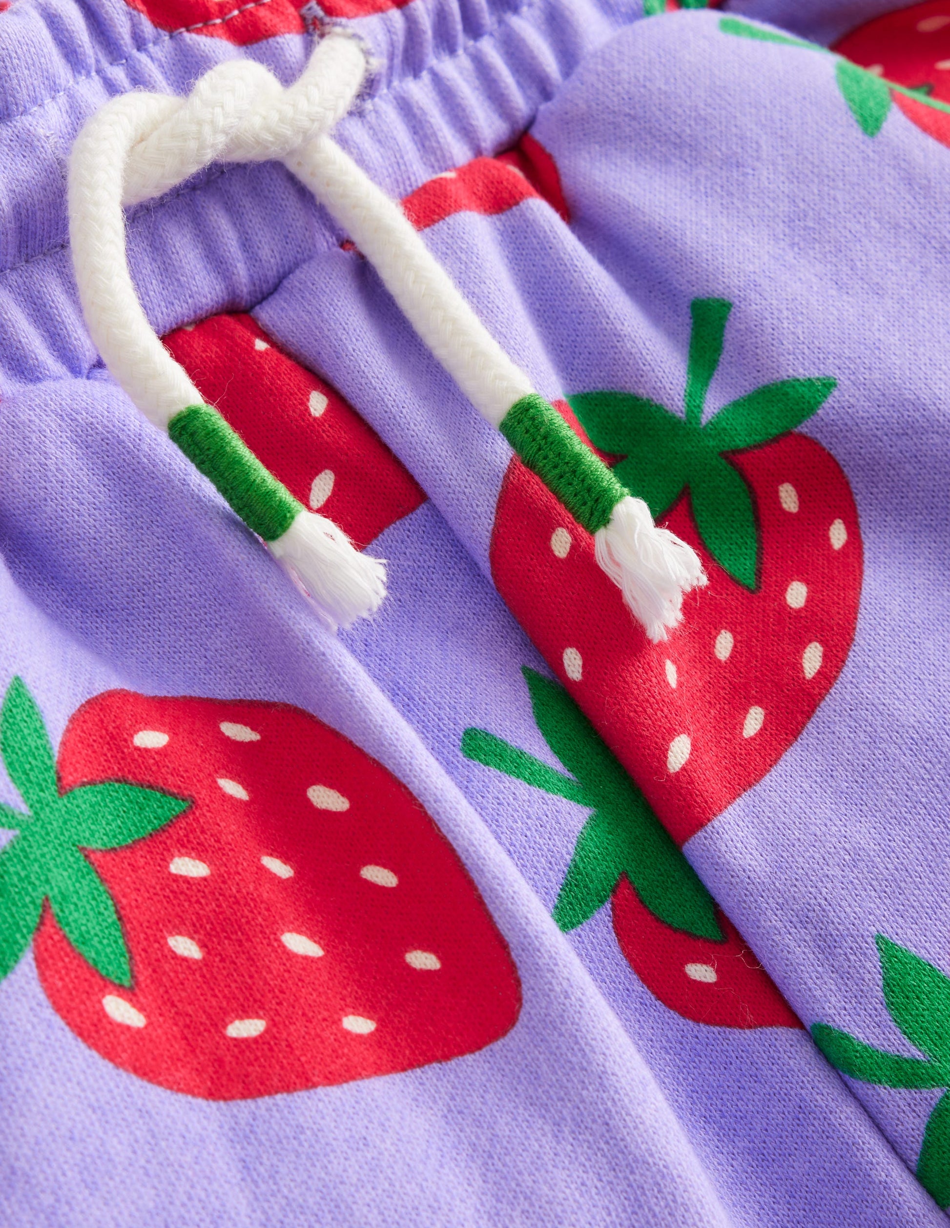 Bedruckte Jogginghose mit lockerer Passform-Parmaviolett Erdbeeren-3
