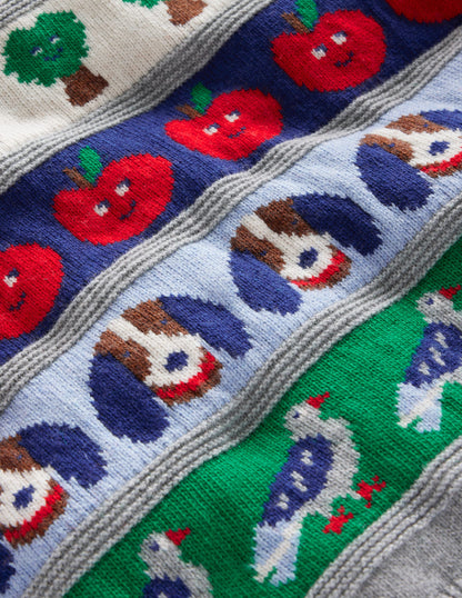 Fair Isle Jumper-Multi Animals