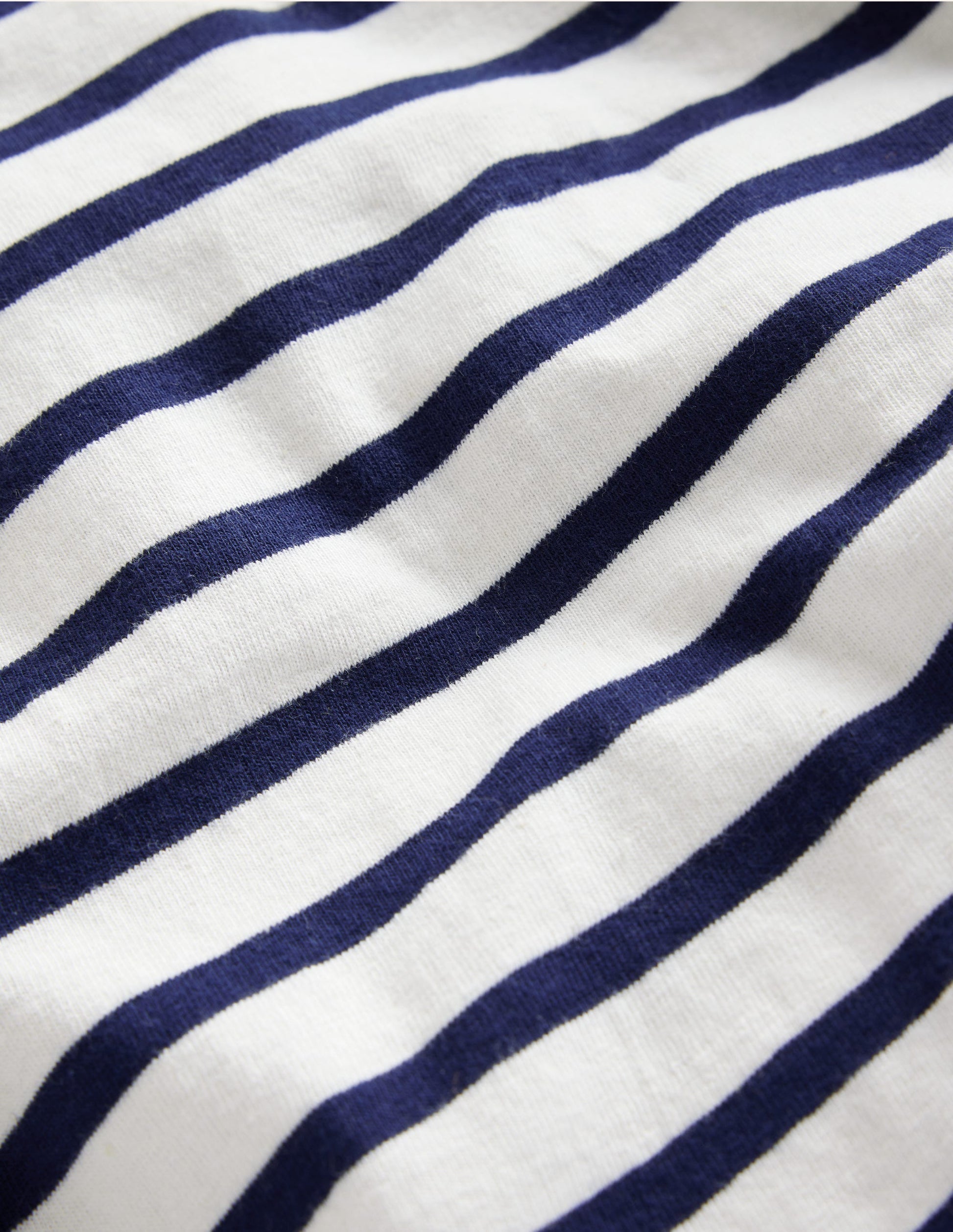 Breton-T-Shirt für den Alltag-Naturweiß/ Schuluniform-Marineblau-3