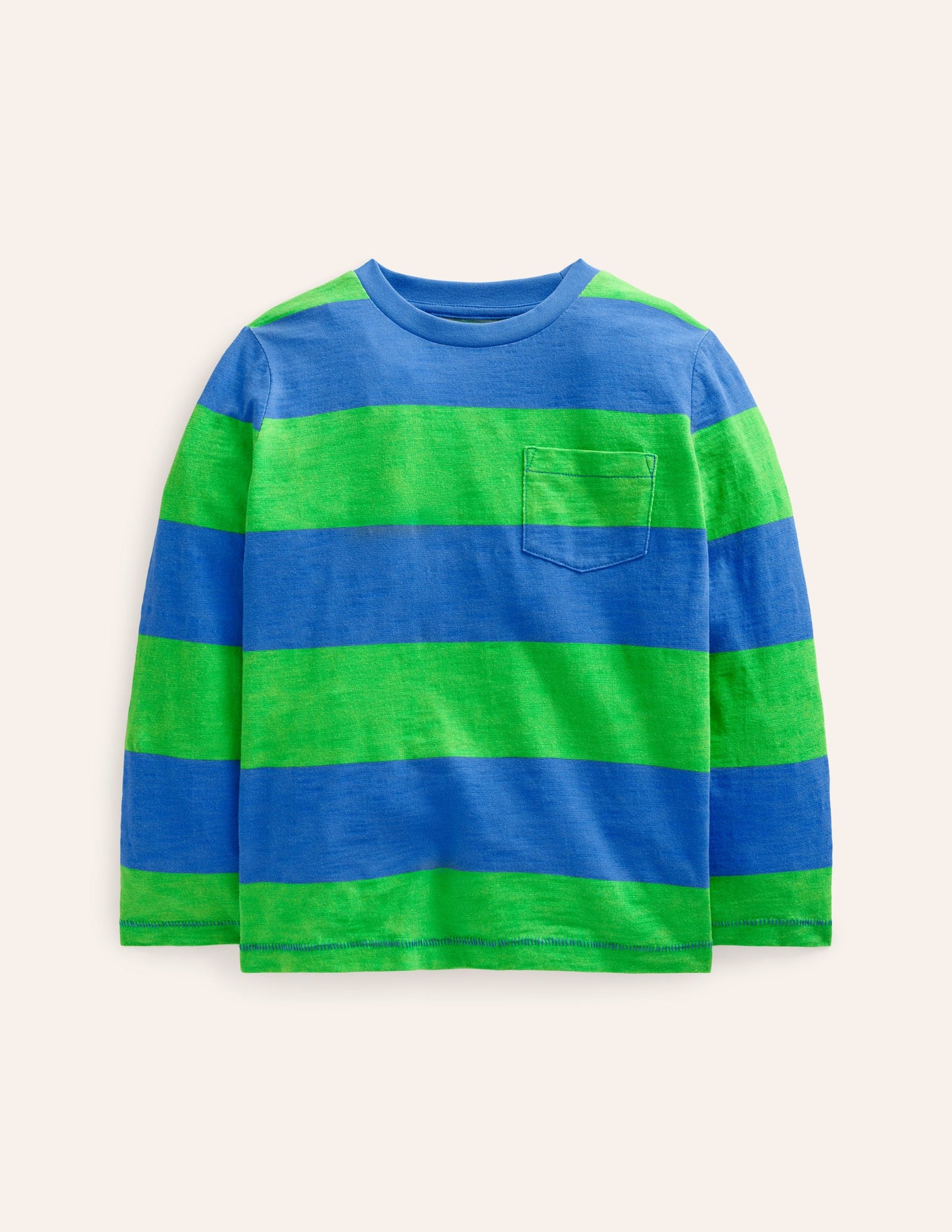 Everyday Long Sleeve T-Shirt-Greek Blue/ Green