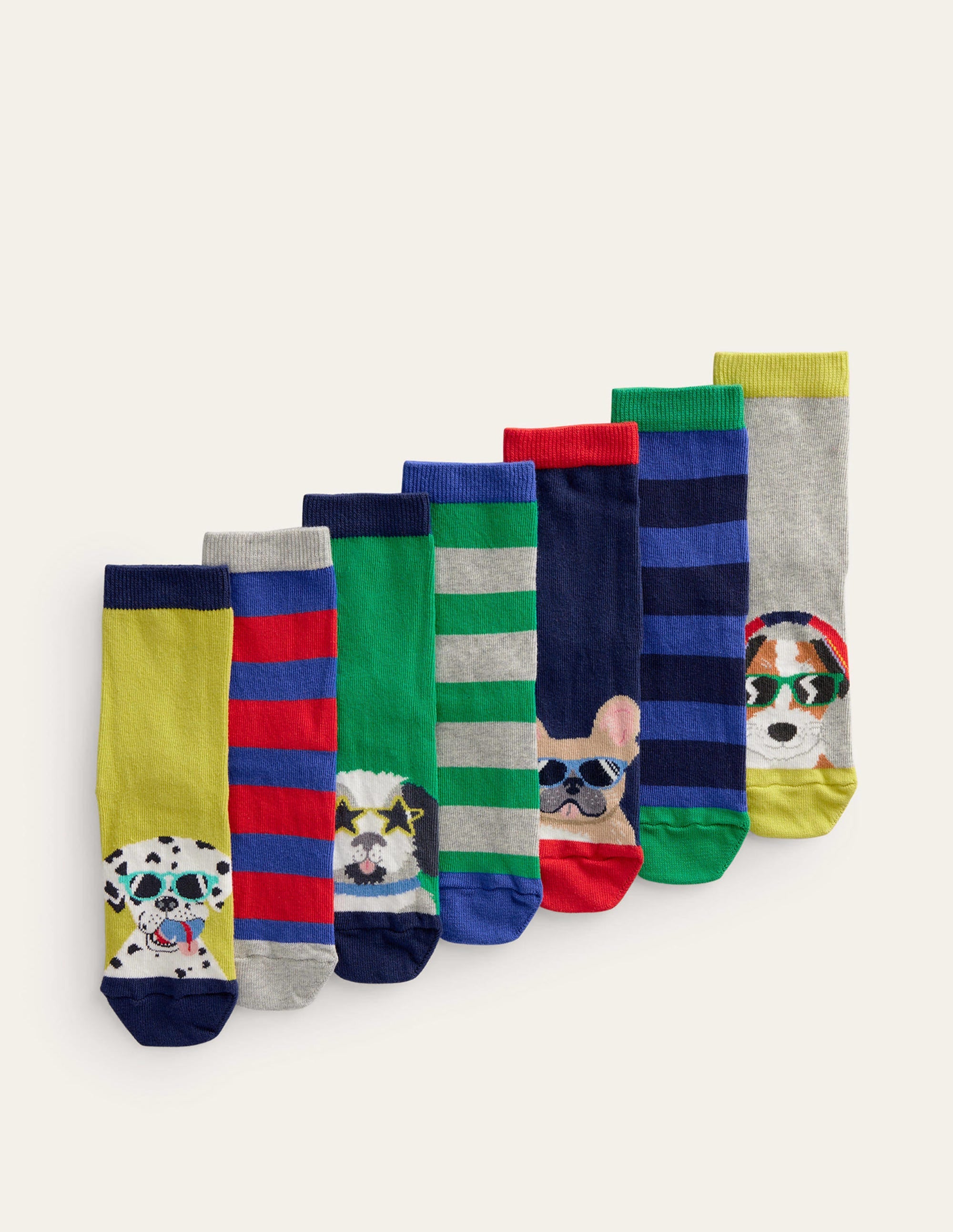5 paires de chaussettes-Chiens multi - Image 1