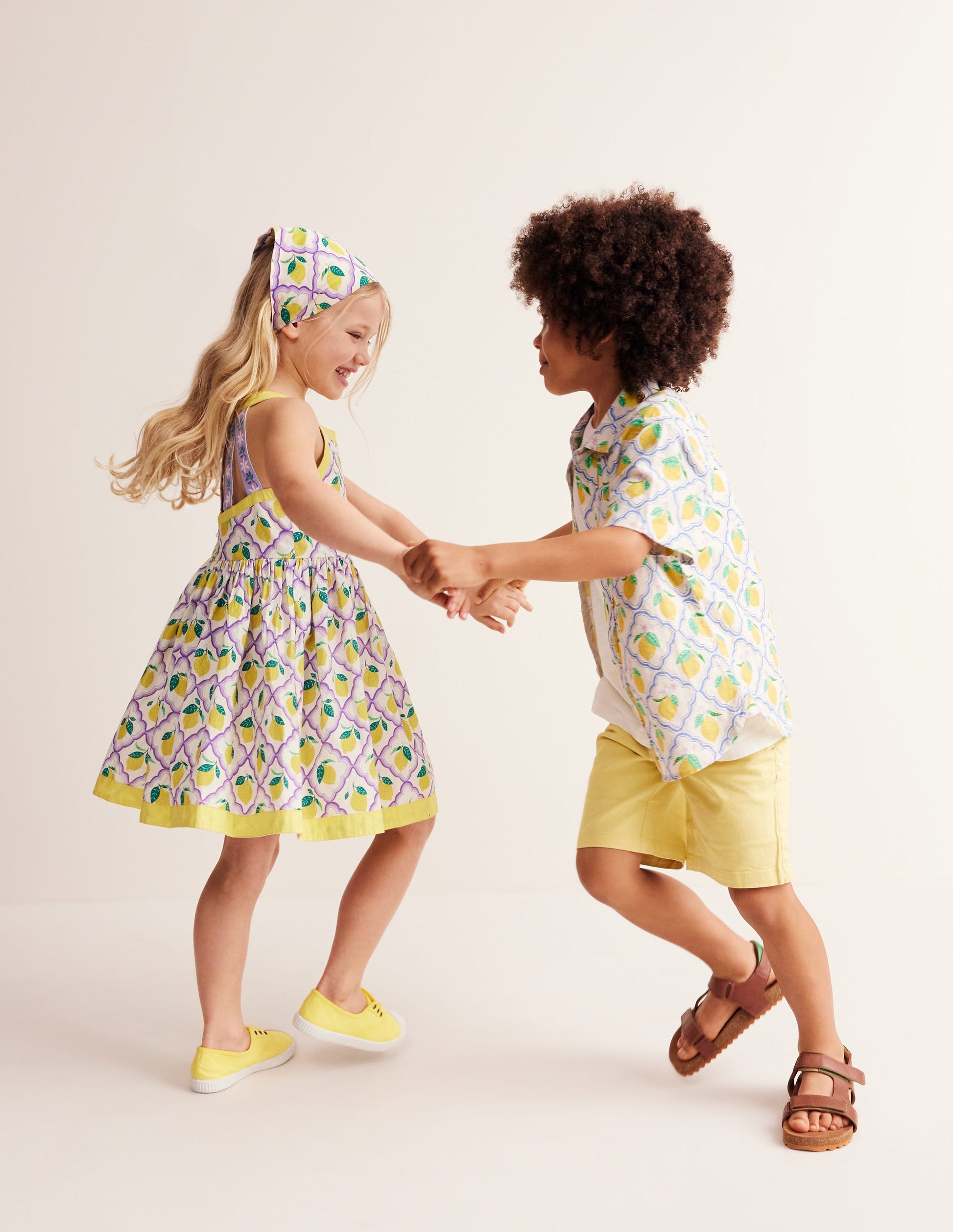 Chemise en coton et lin-Citronneraie jaune-2
