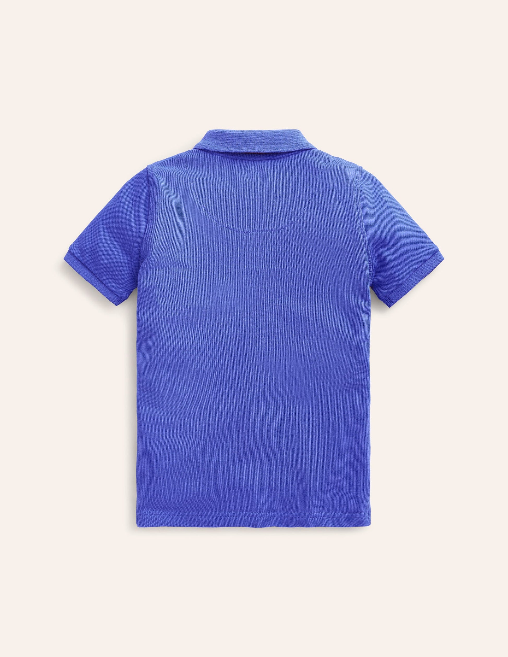 Polo en piqué-Bleu héron-2