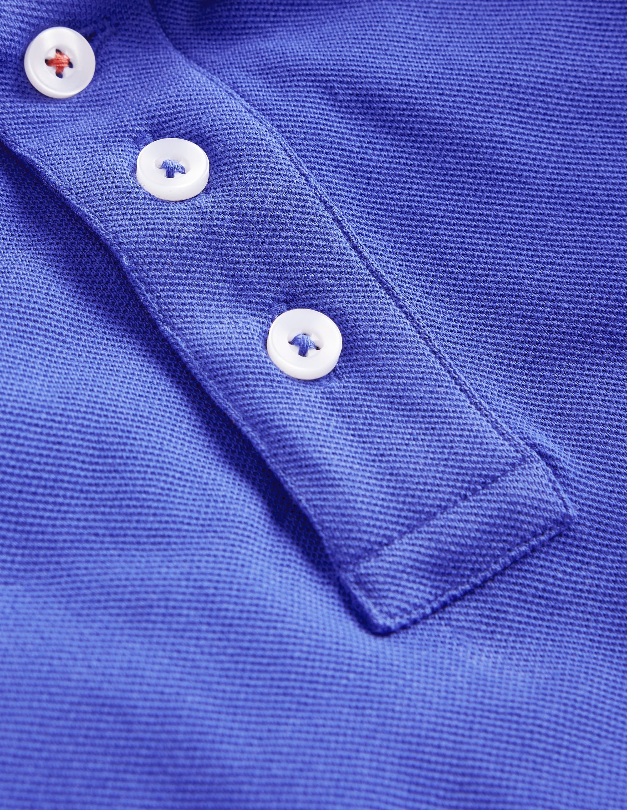Polo en piqué-Bleu héron - Image 3