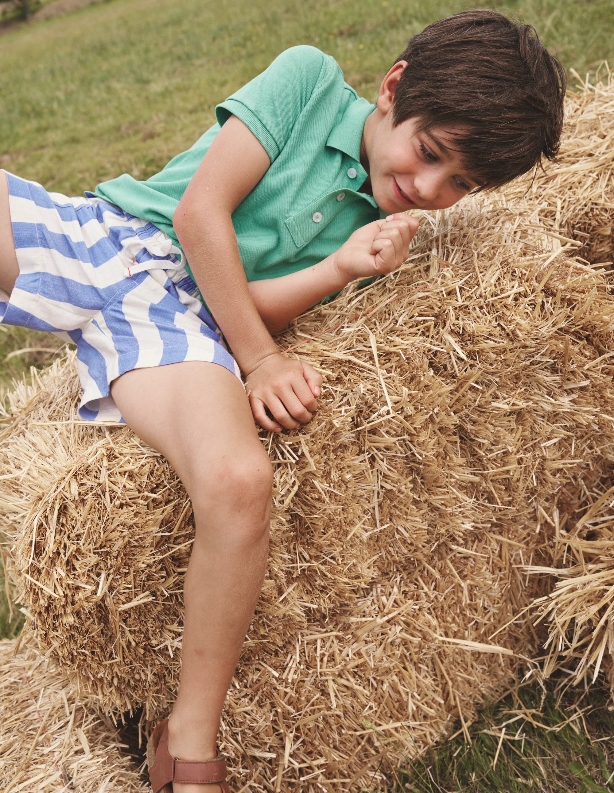 Polo en piqué-Vert épicéa - Image 4
