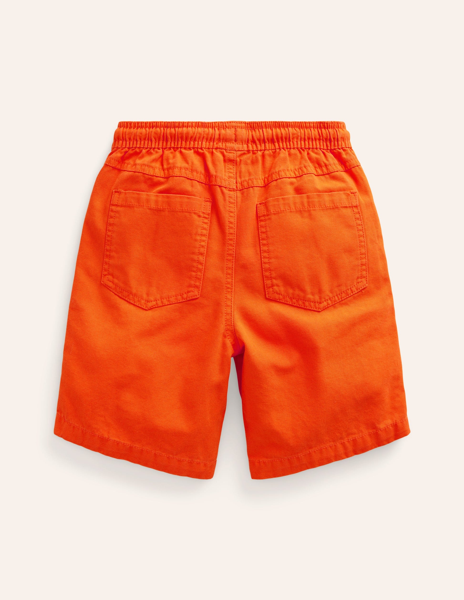 Short à enfiler avec cordon de serrage-Orange pétard-2