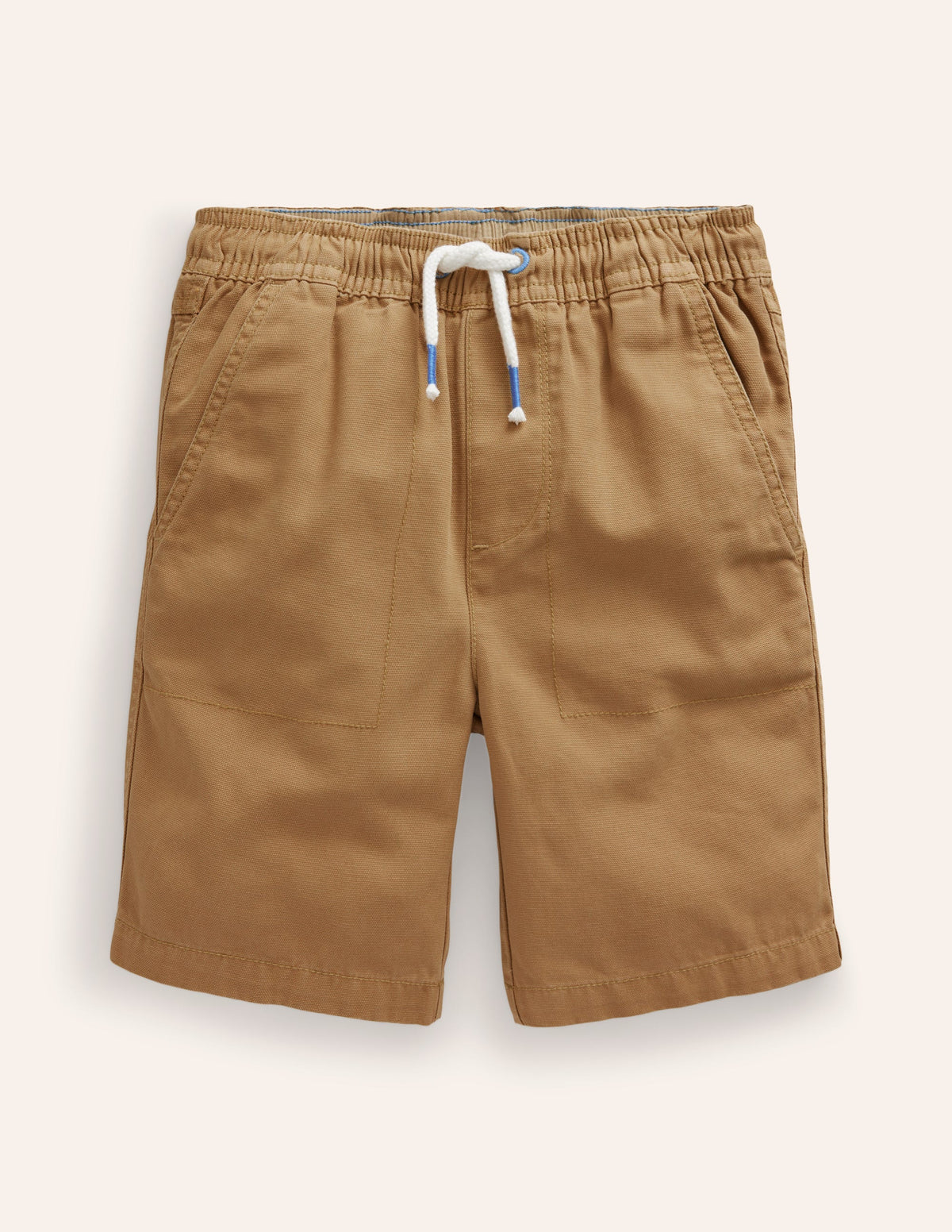 Pull-on Drawstring Shorts-Hazelnut Brown - Image 1