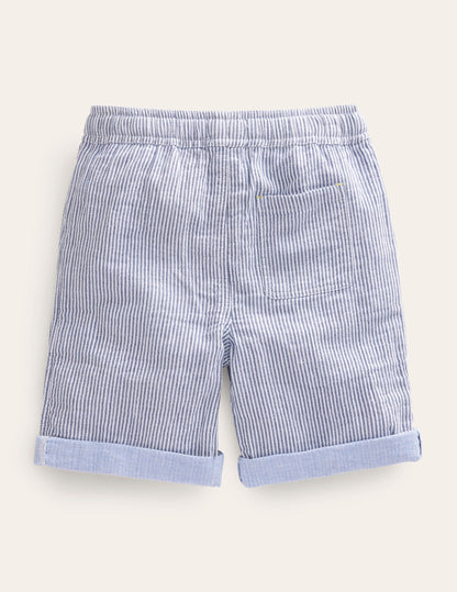Leichte Freizeit-Shorts-Schuluniform-Marineblau Drillich-2