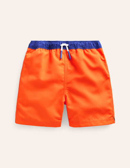 Badeshorts-Mandarinenorange Tiger
