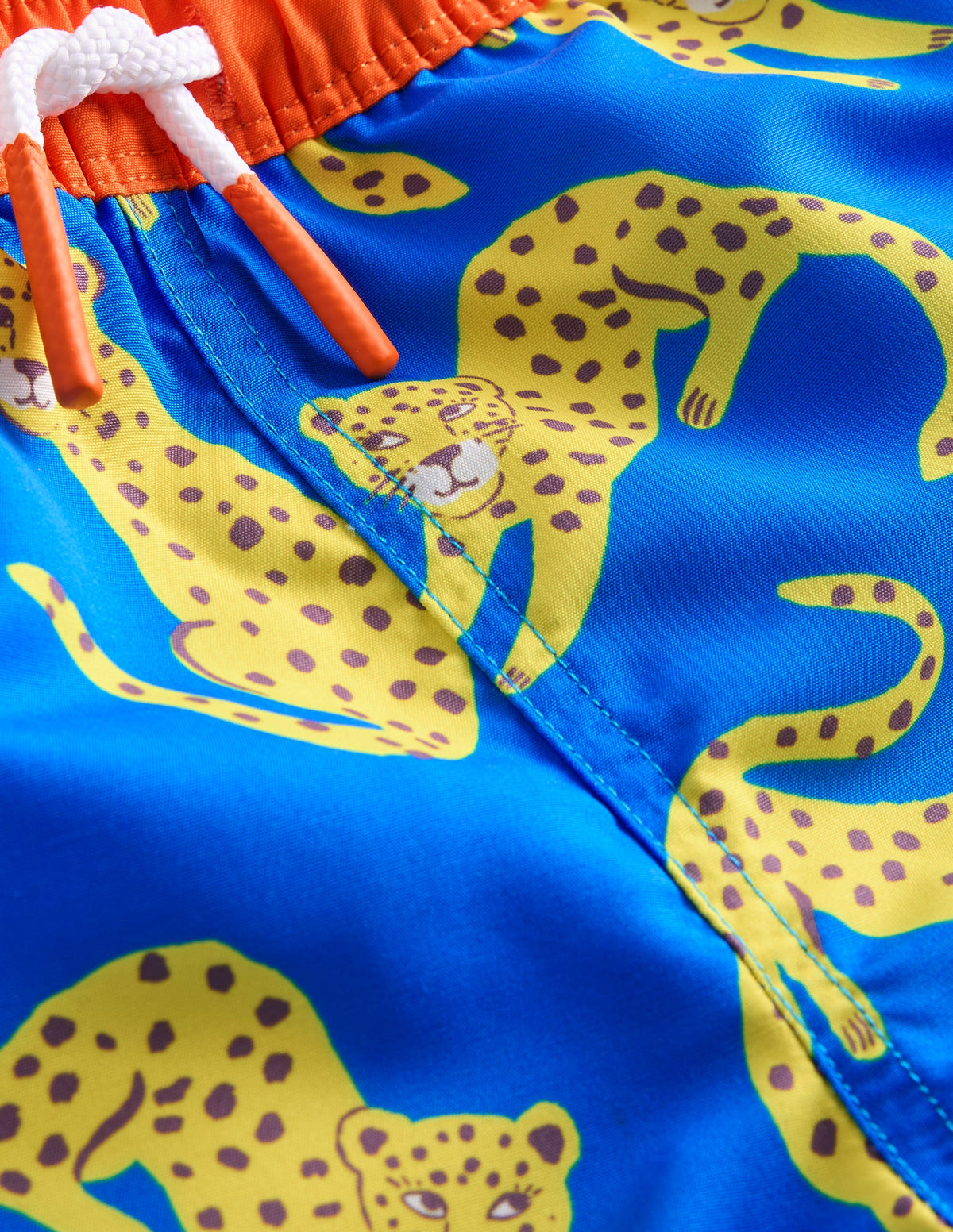 Badeshorts-Griechisches Blau Leopard - Image 3