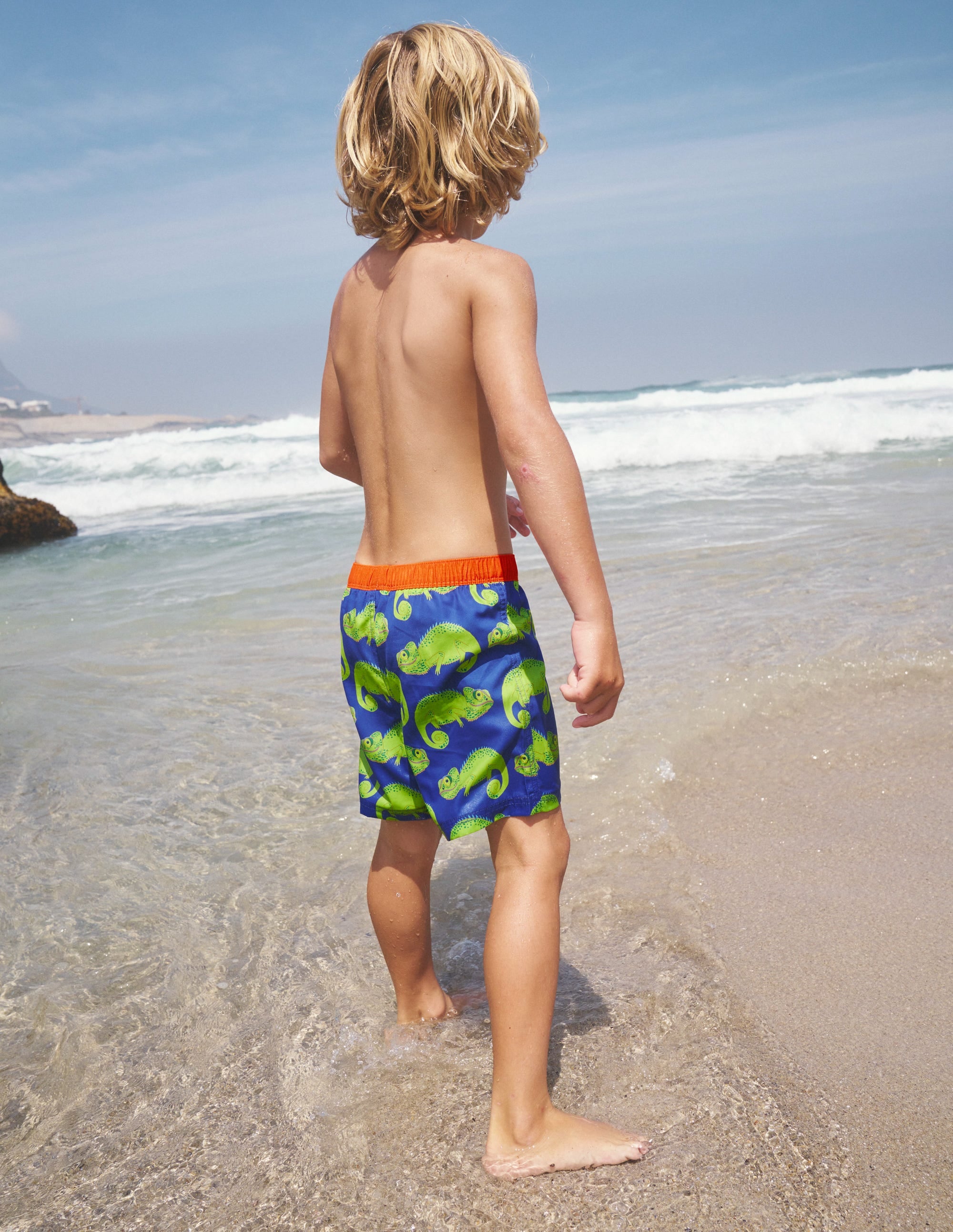 Short de bain-Caméléons bleu héron - Image 5