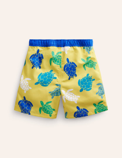 Badeshorts-Gelb Schildkröten-3