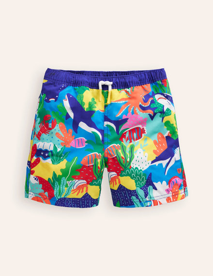 Badeshorts-Bunt Regenbogen Riff