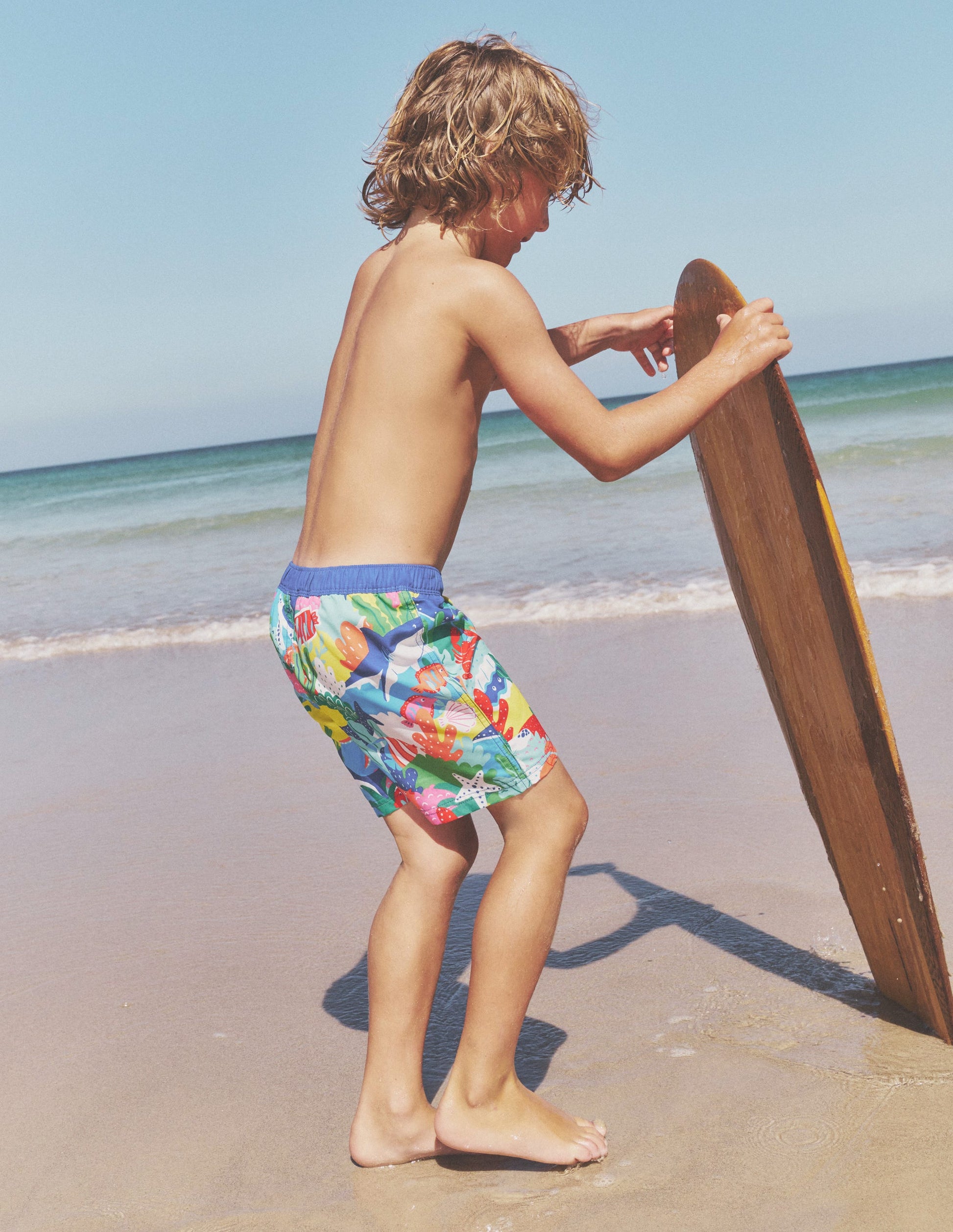Swim Shorts-Multi Rainbow Reef-1