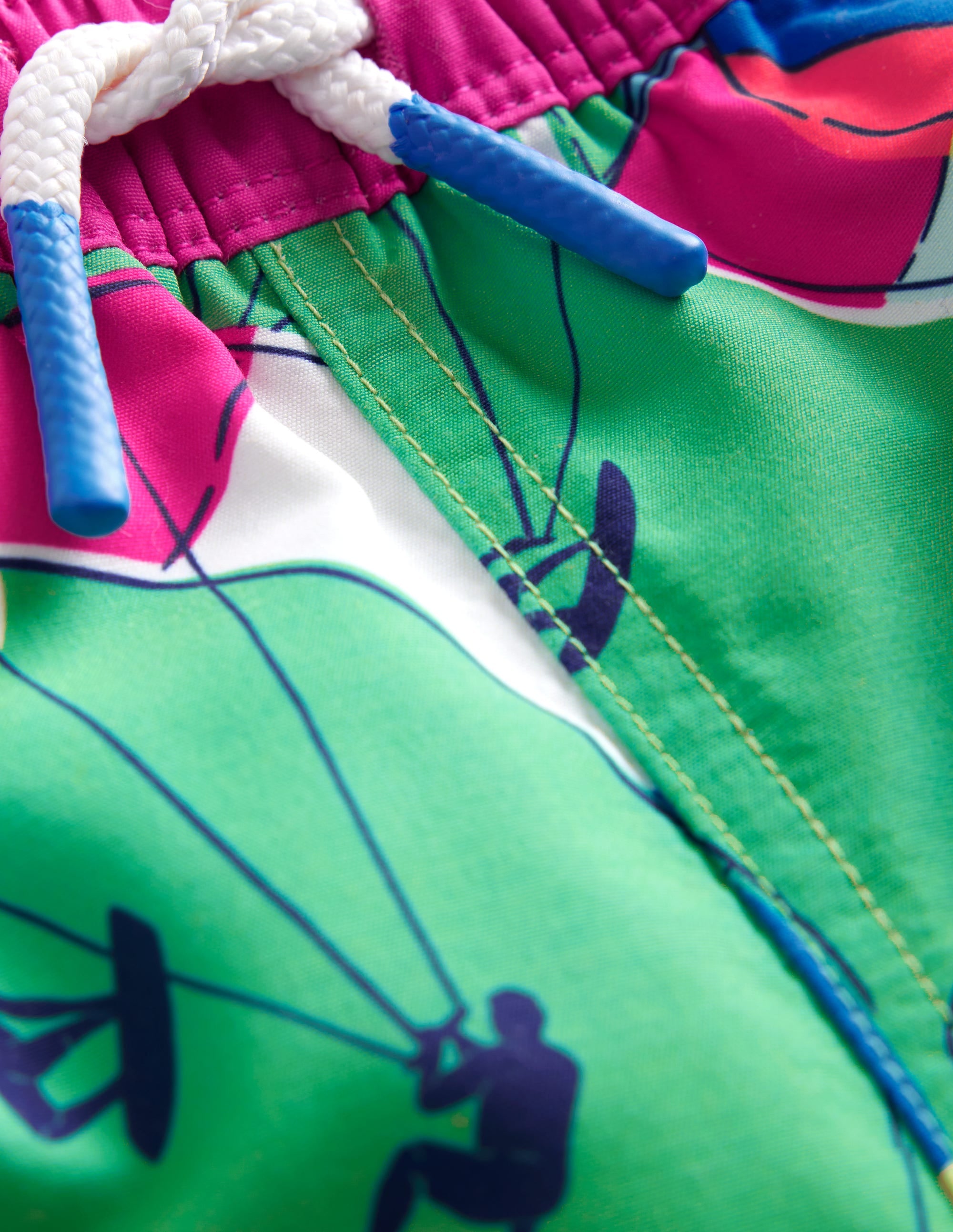 Short de bain-Kite surfeurs vert petit pois - Image 3
