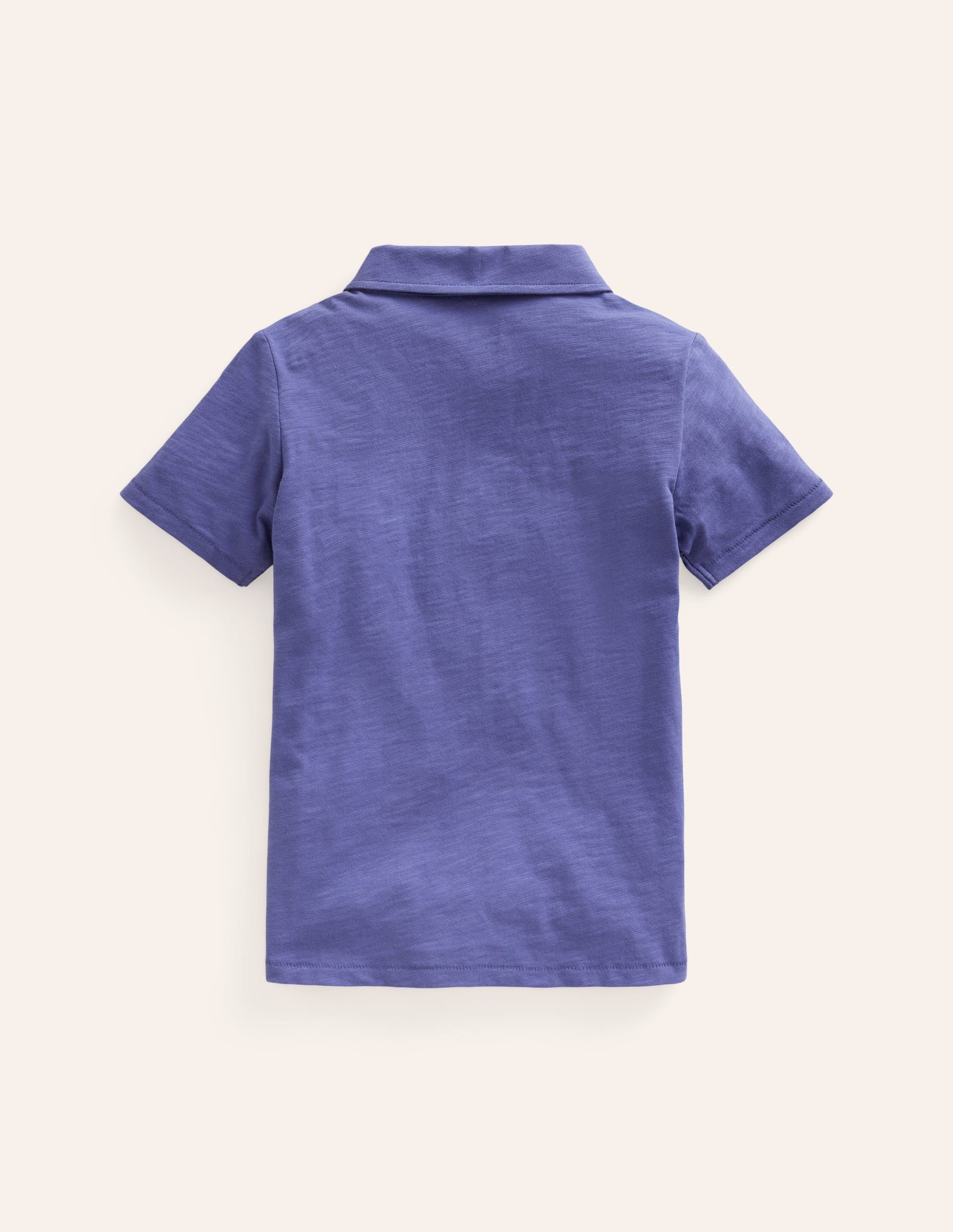 Slub Polo Shirt-Soft Starboard-2