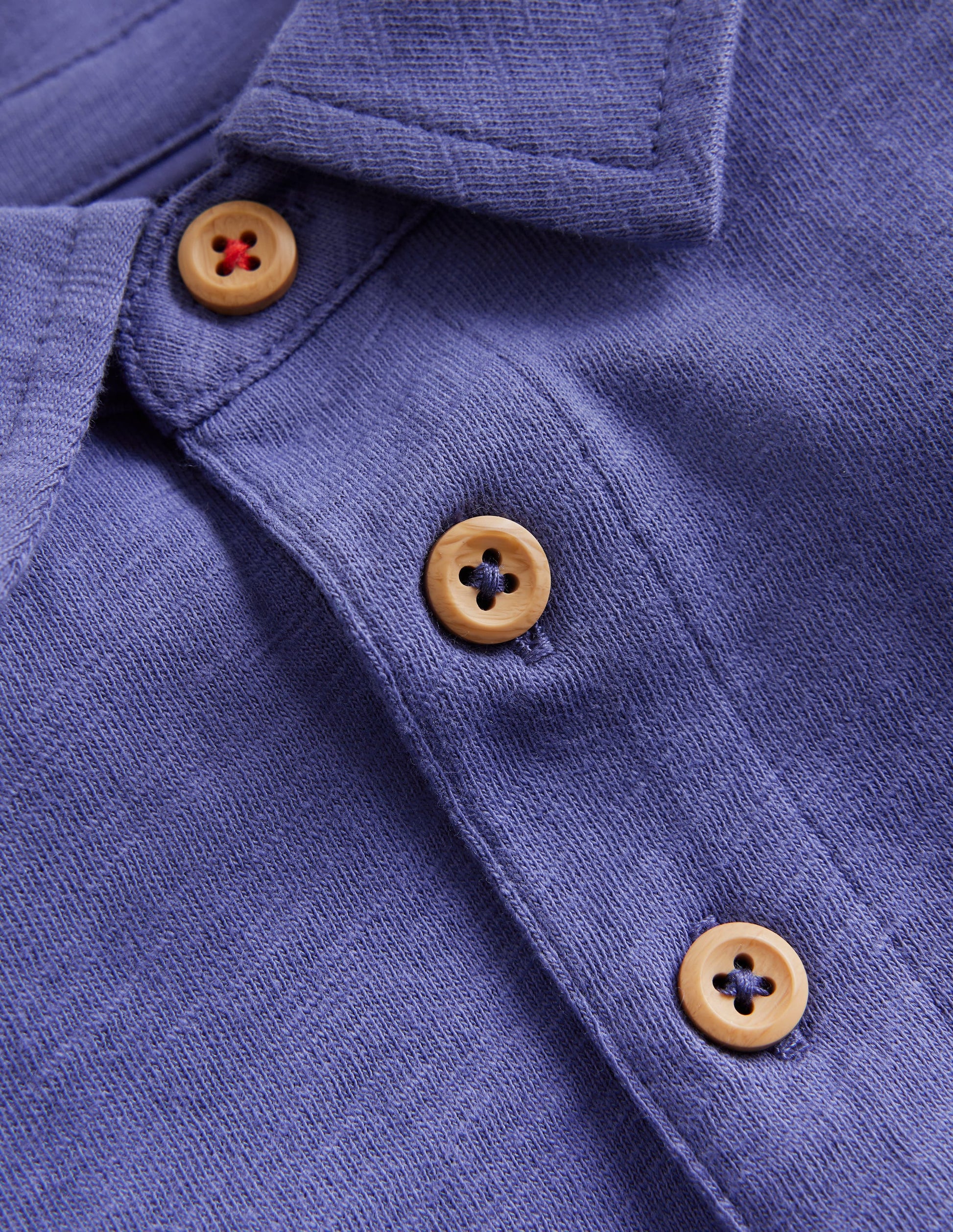 Slub Polo Shirt-Soft Starboard-3