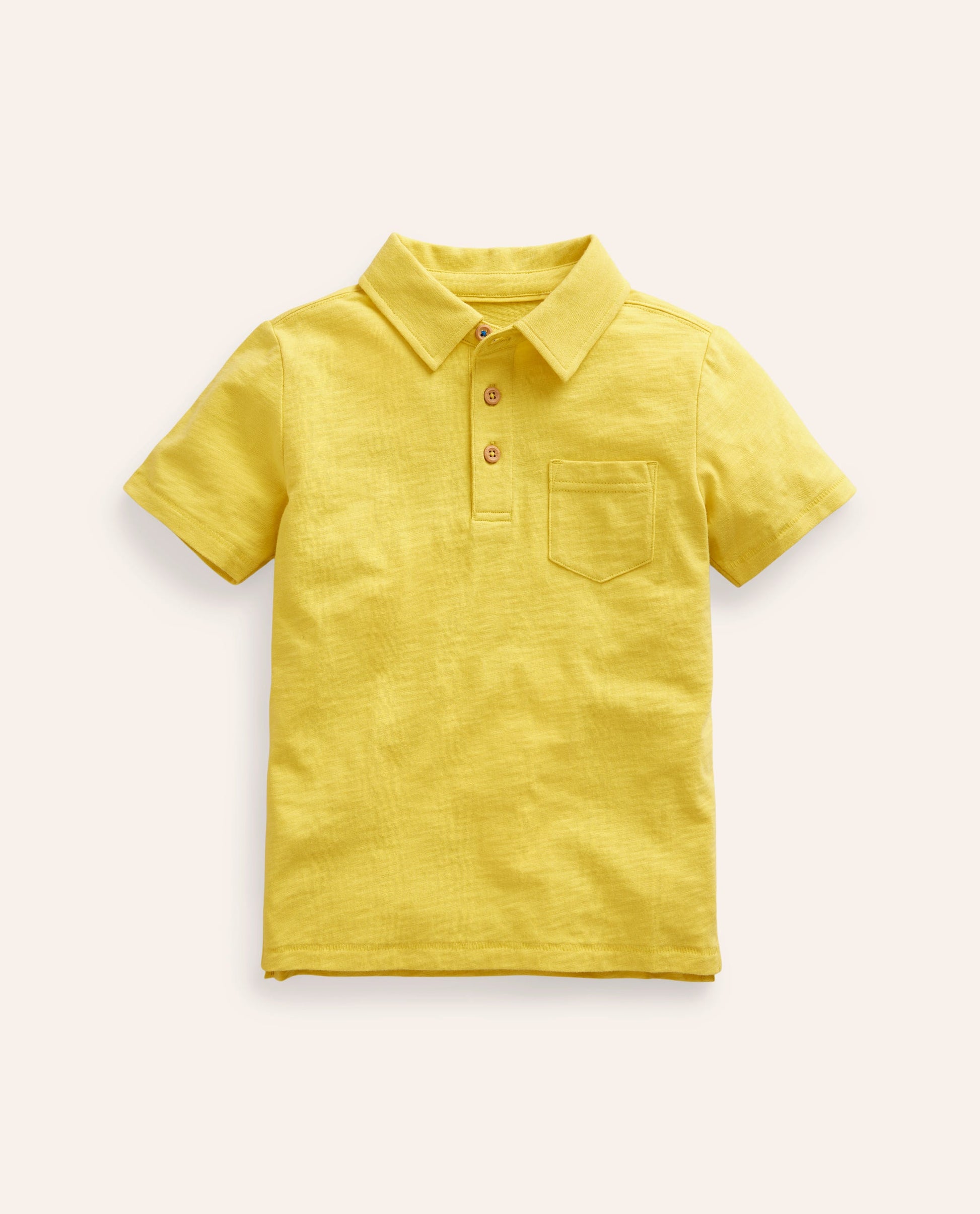 Polo flammé-Jaune citron-1