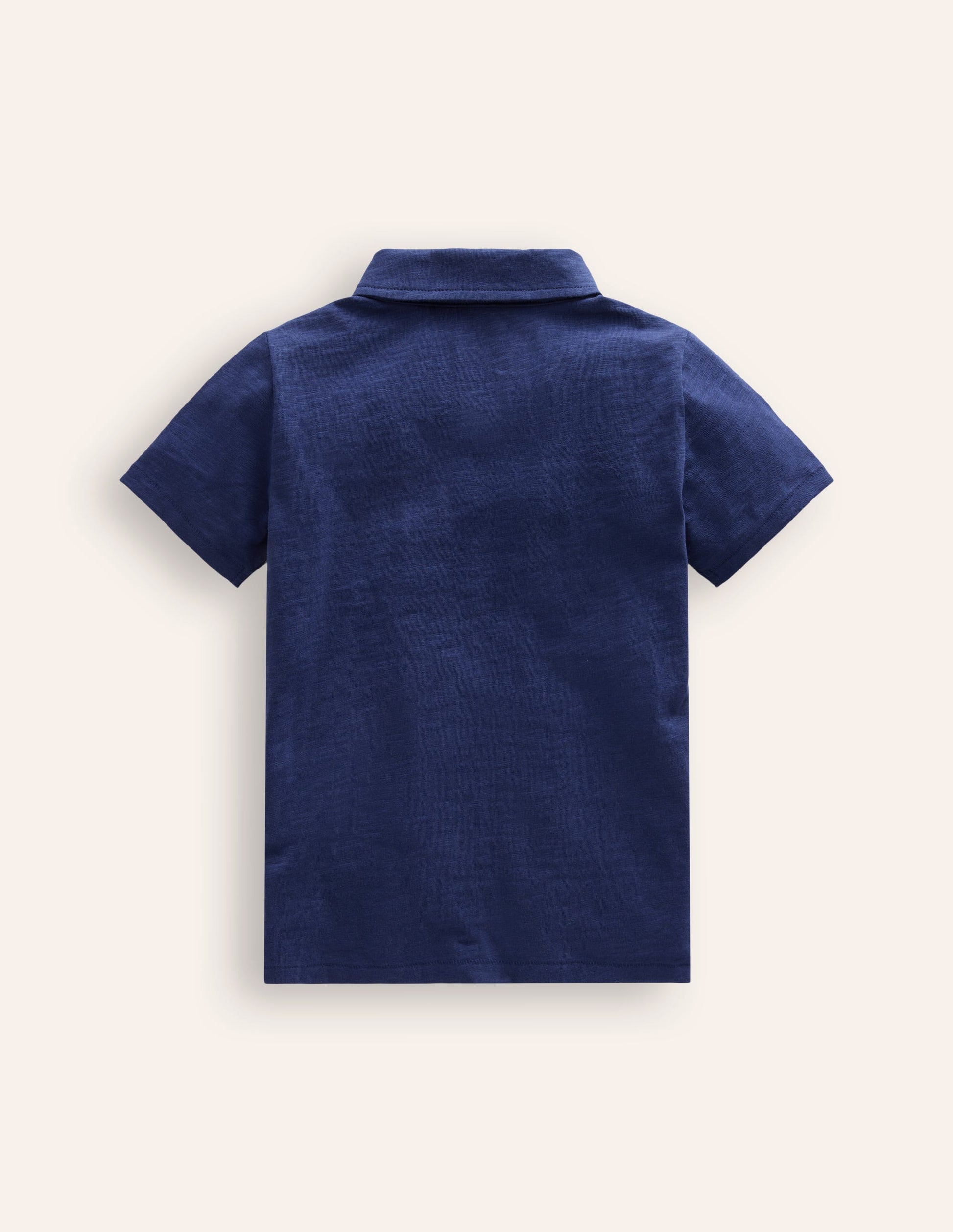 Flammgarn-Polohemd-Schuluniform-Marineblau-2
