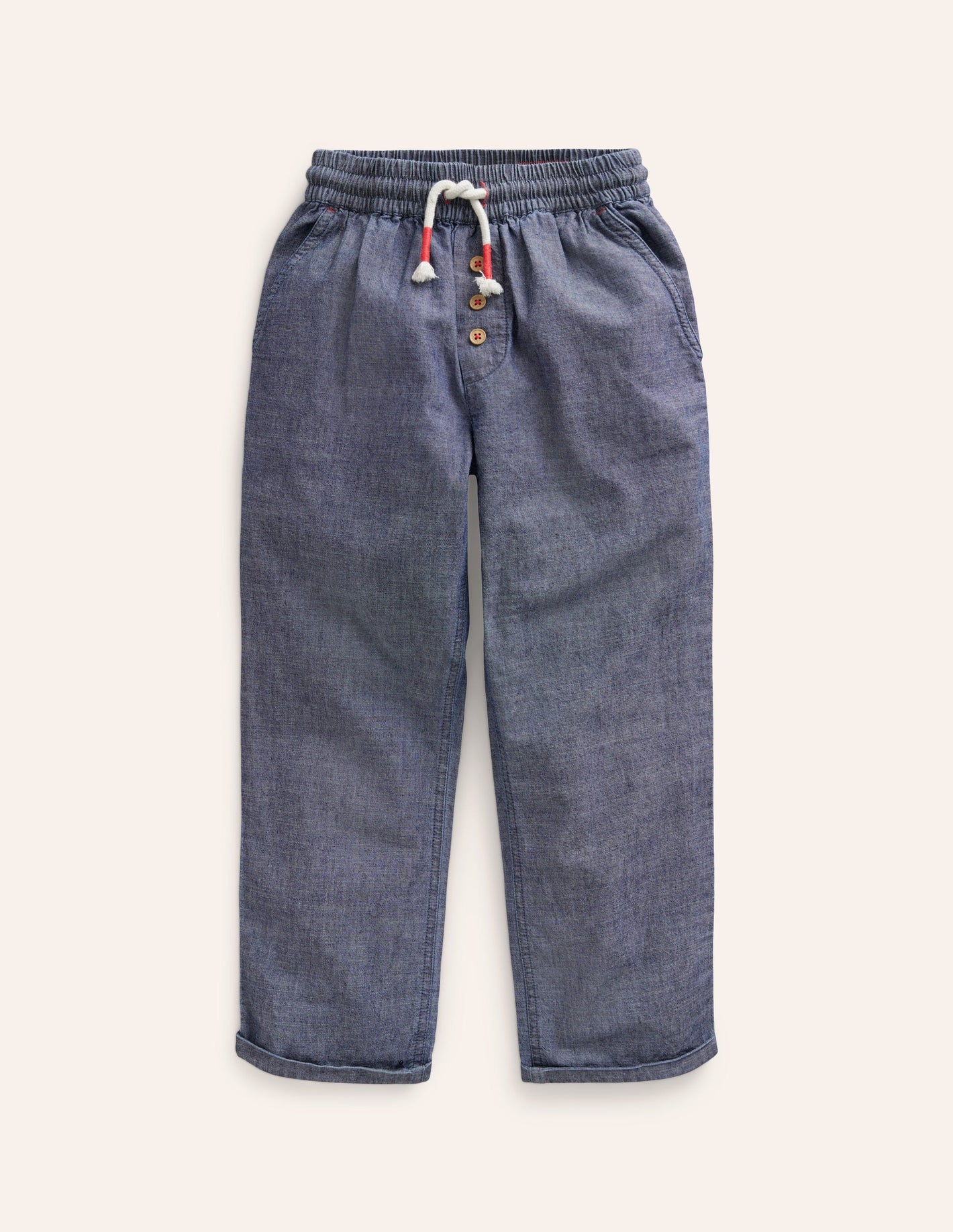 Sommerhose zum Hineinschlüpfen-Medium Chambray