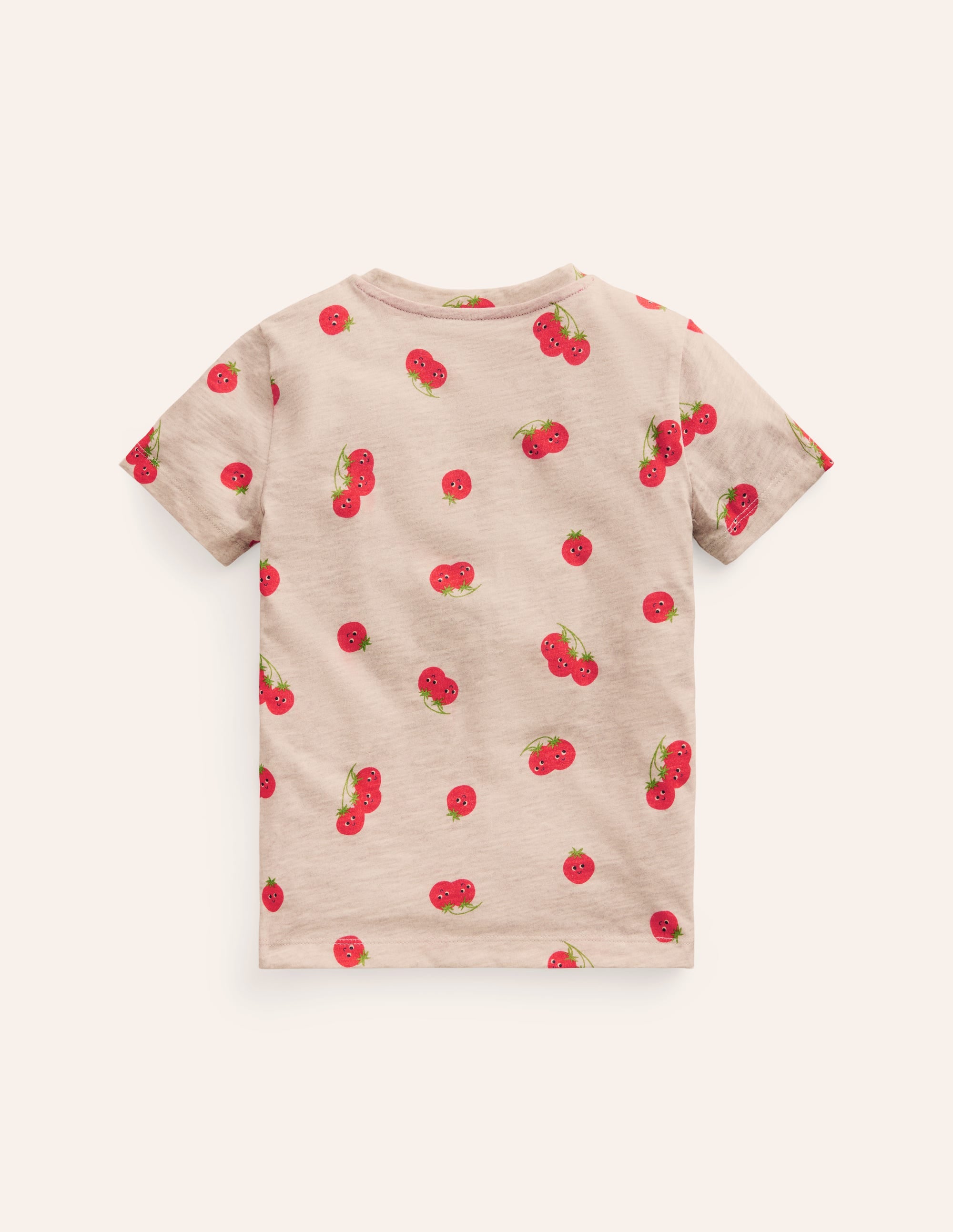 T-shirt à imprimé intégral-Tomates avoine chiné - Image 2