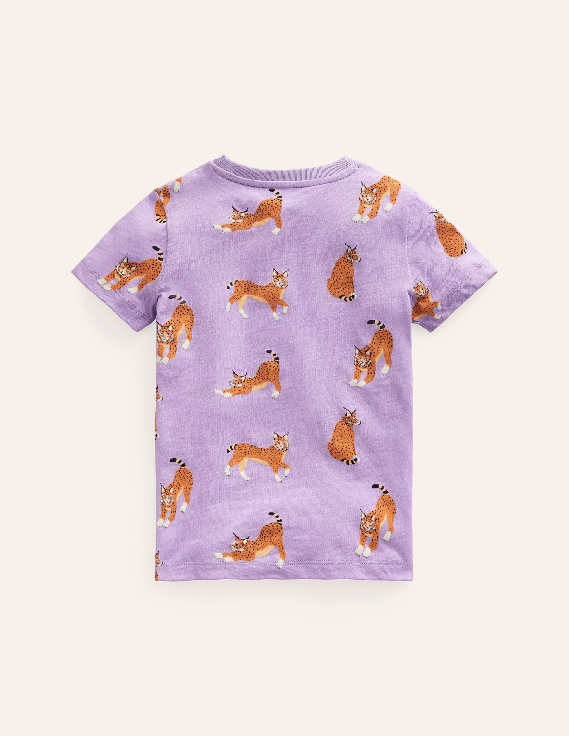 T-shirt à imprimé intégral-Lynx parme-2