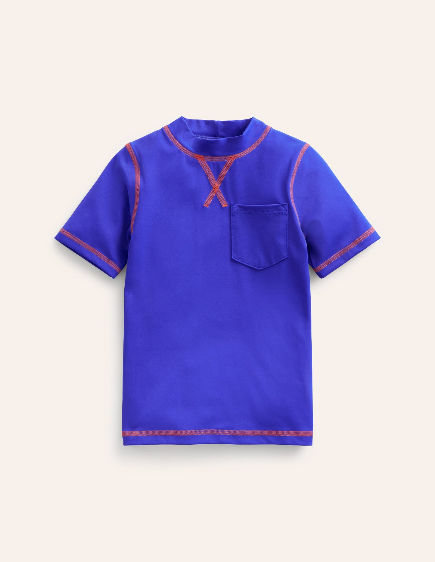 Kurzärmliges Badeshirt-Blaureiher