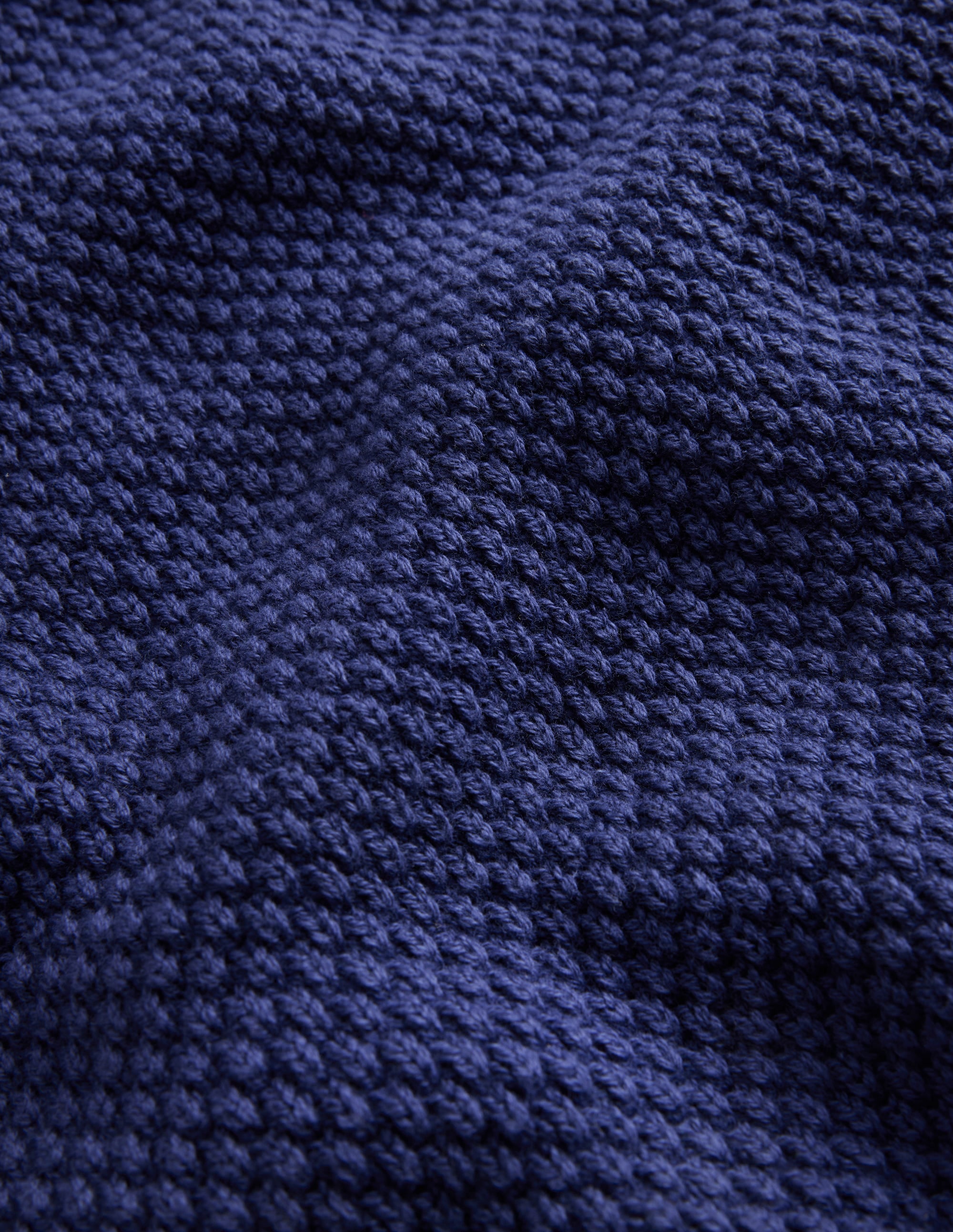 Grob gestrickter Baumwollpullover-Schuluniform-Marineblau - Image 3