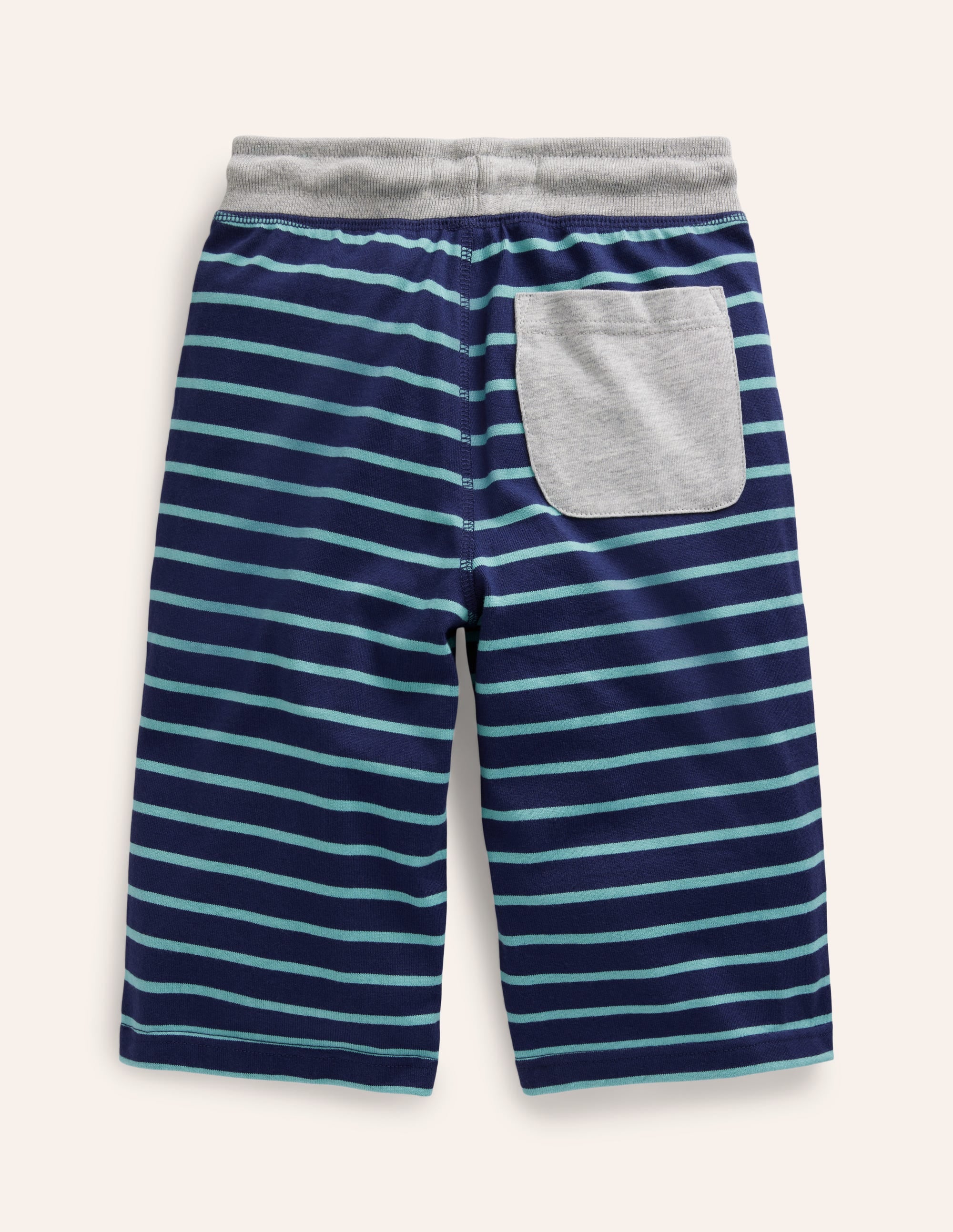 Short baggy en jersey-Rayé geai bleu/bleu géorgien - Image 2