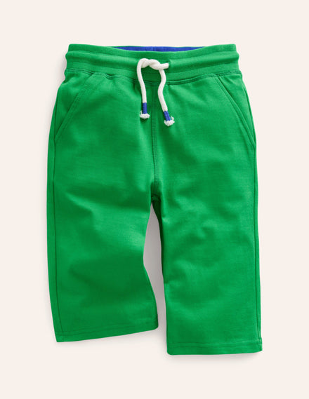Baggyshorts aus Jersey-Stangenbohnen-Grün