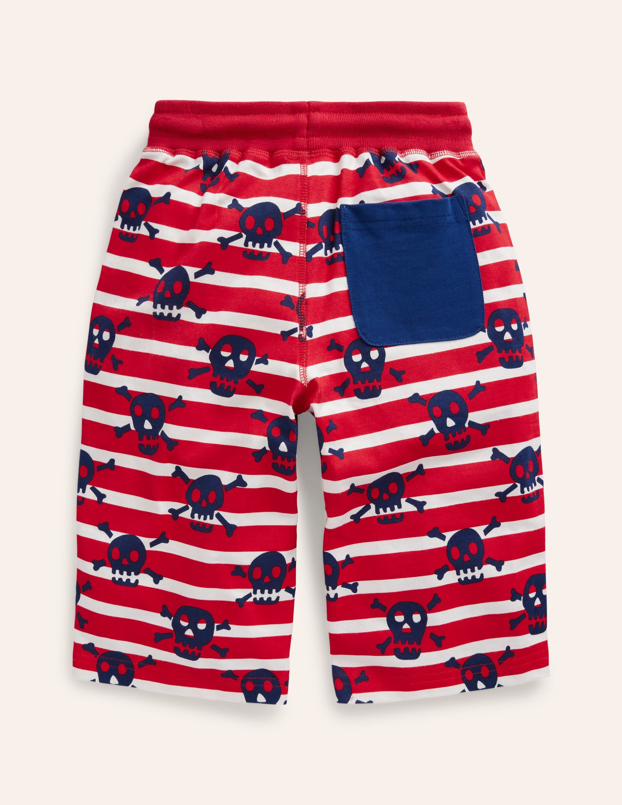 Short baggy en jersey-Crâne et os croisés - Image 2