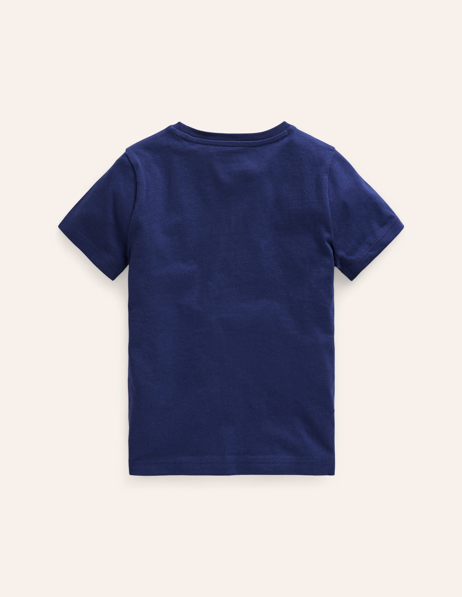 T-Shirt mit Tier-Superstitch-Schuluniform-Marineblau Wüstenfuchs-2