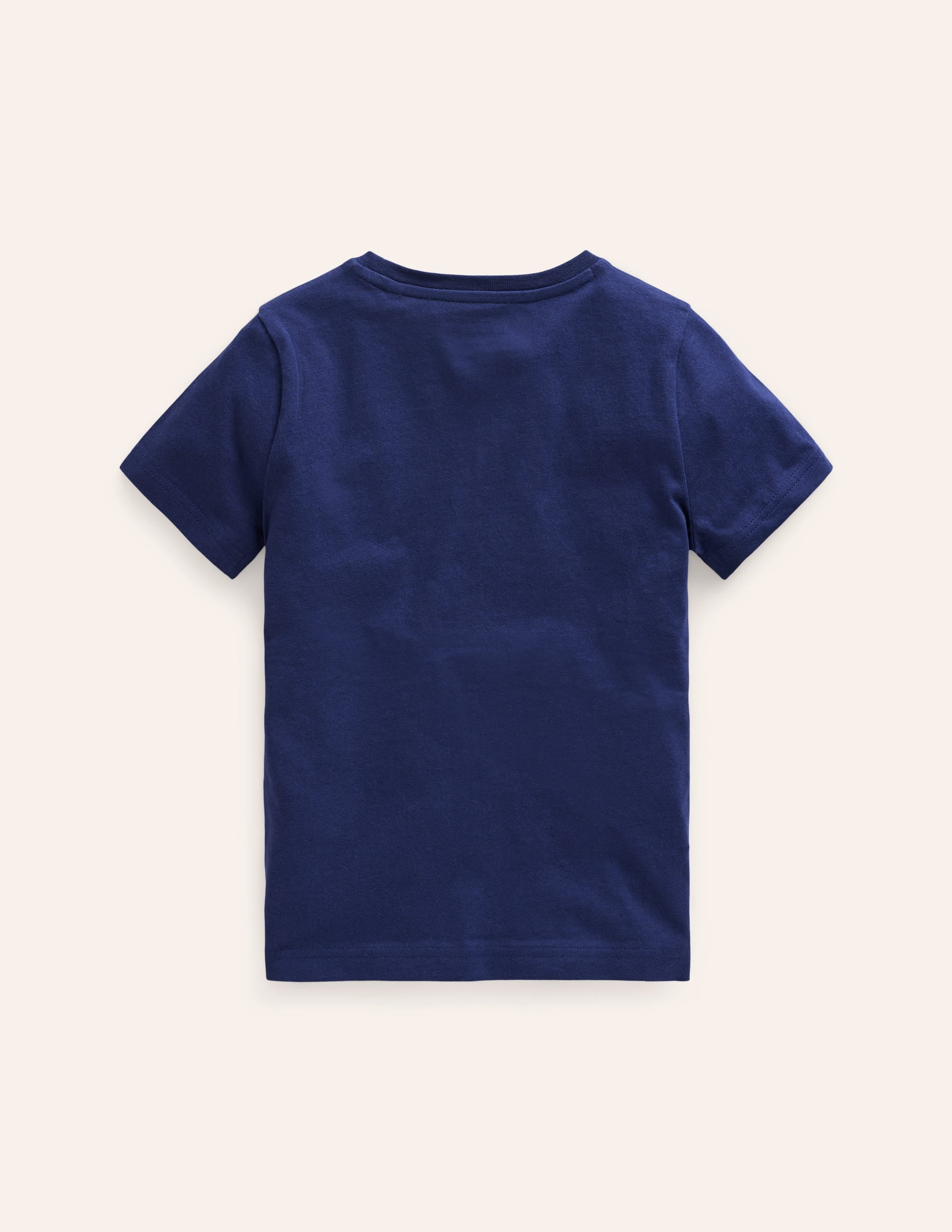 T-Shirt mit Tier-Superstitch-Schuluniform-Marineblau Wüstenfuchs - Image 2