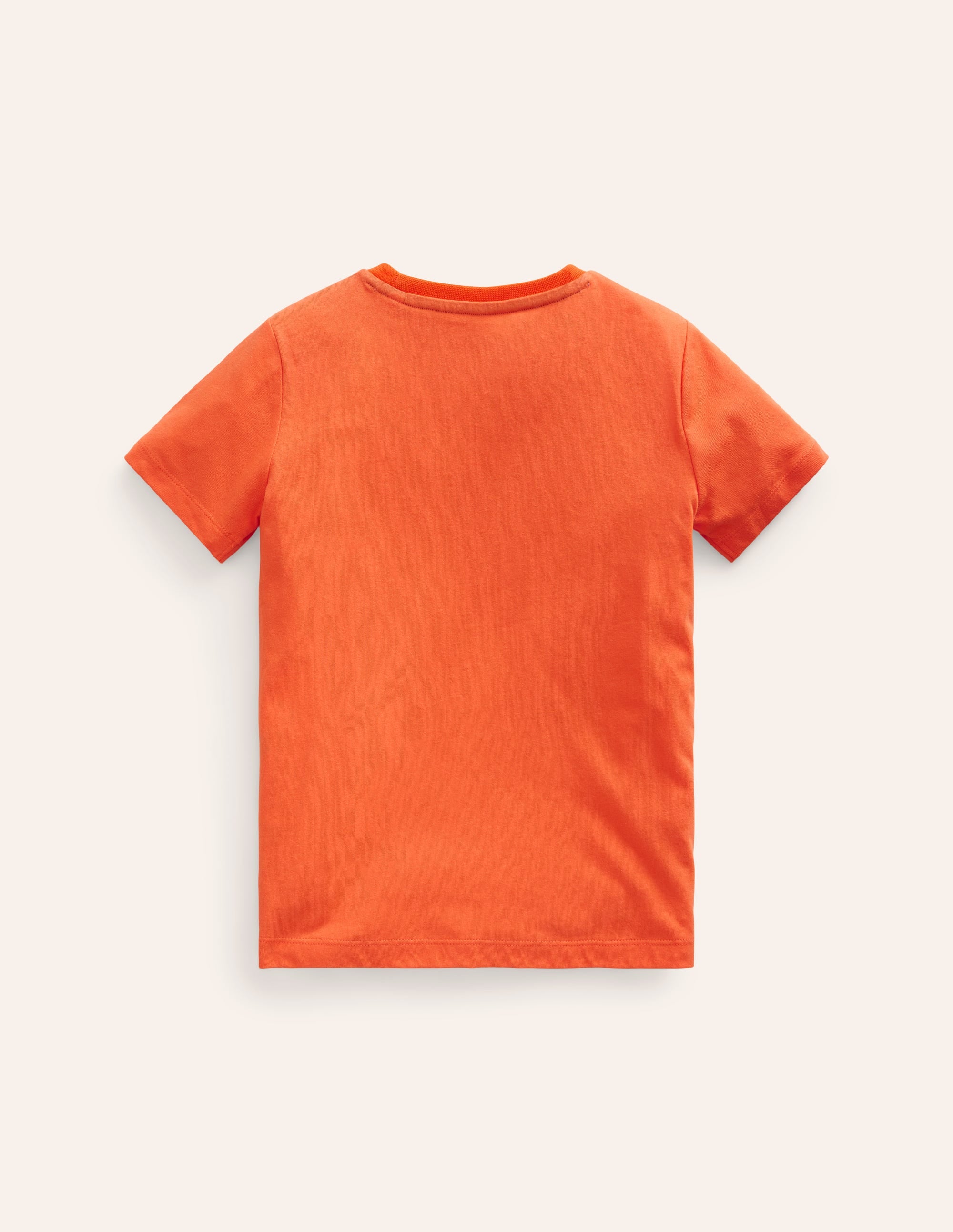T-shirt éducatif texturé et phosphorescent-Volcan orange opale de feu - Image 2