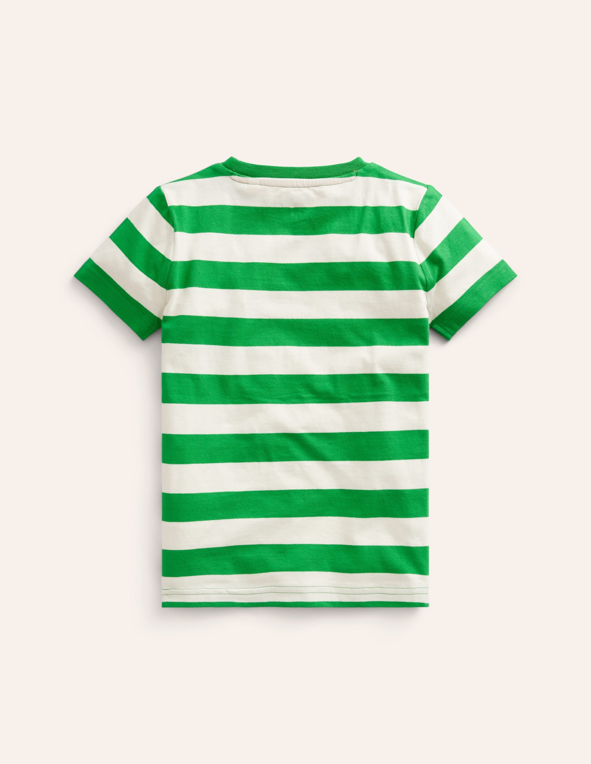 T-Shirt mit großer Logo-Applikation-Stangenbohnen-Grün/ Naturweiß Luchs - Image 2