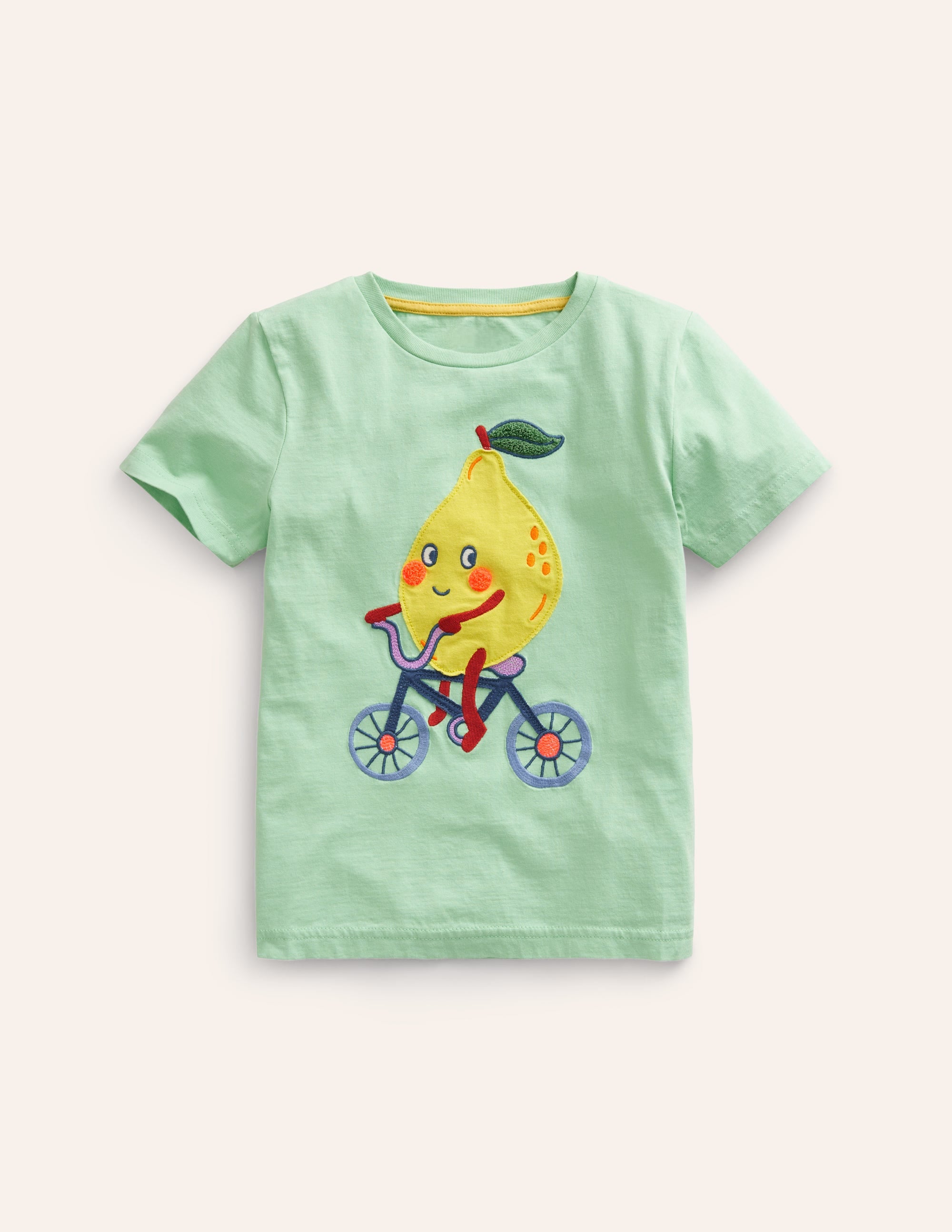 T-shirt à logo citron-Citron vert fumée - Image 1