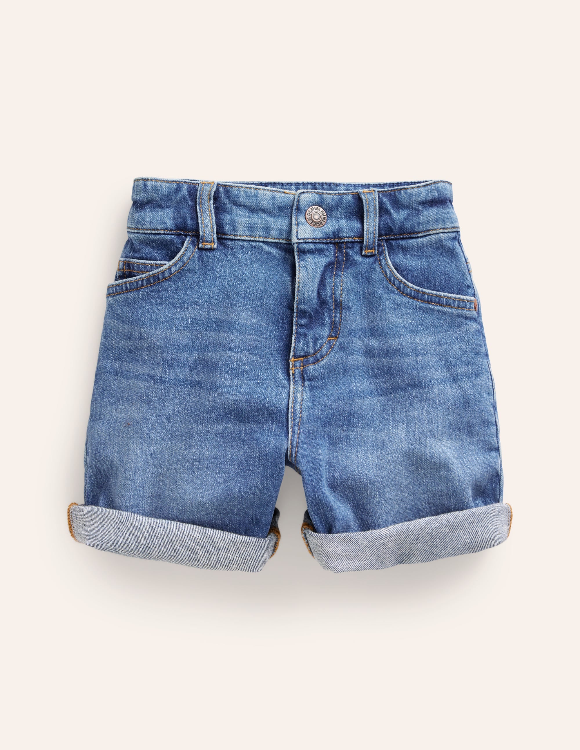 Short en jean-Denim moyen - Image 1