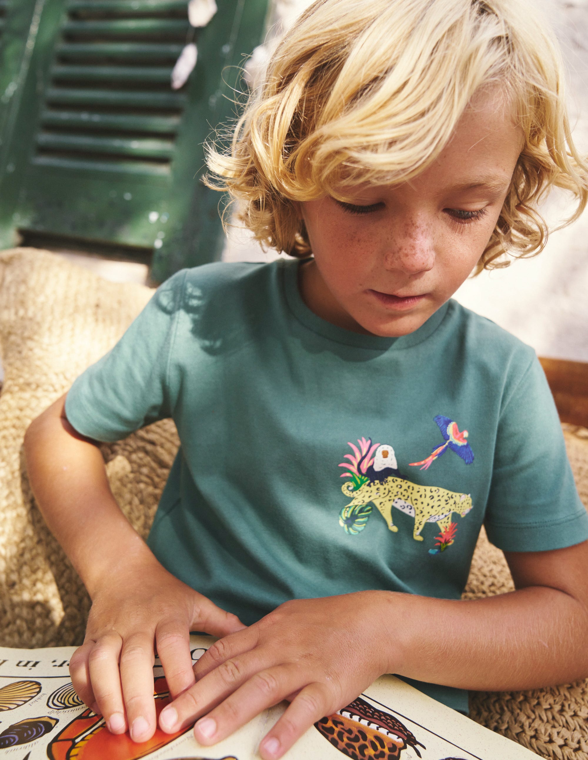 T-shirt à imprimé recto verso-Amazone vert épicéa - Image 4