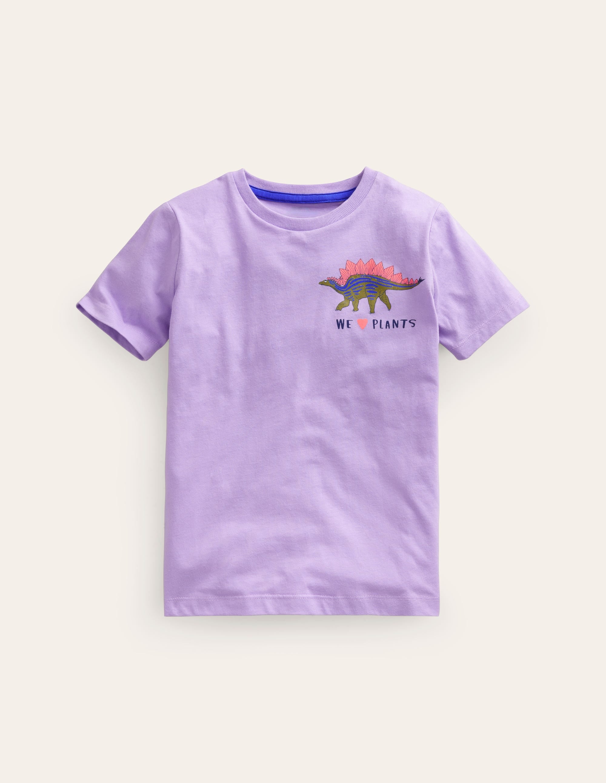 T-Shirt mit Druck auf Vorder- und Rückseite-Lavendel - Image 1