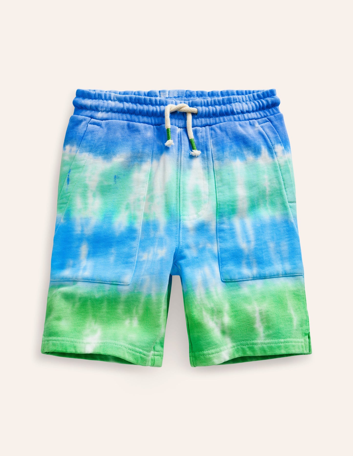 Sweatshorts mit Muster-Blau Batik