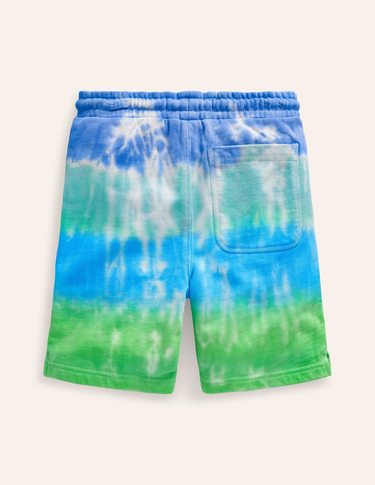 Sweatshorts mit Muster-Blau Batik