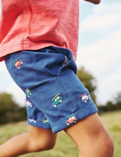 Schicke Shorts mit Umschlag-Saphirblau Jeep