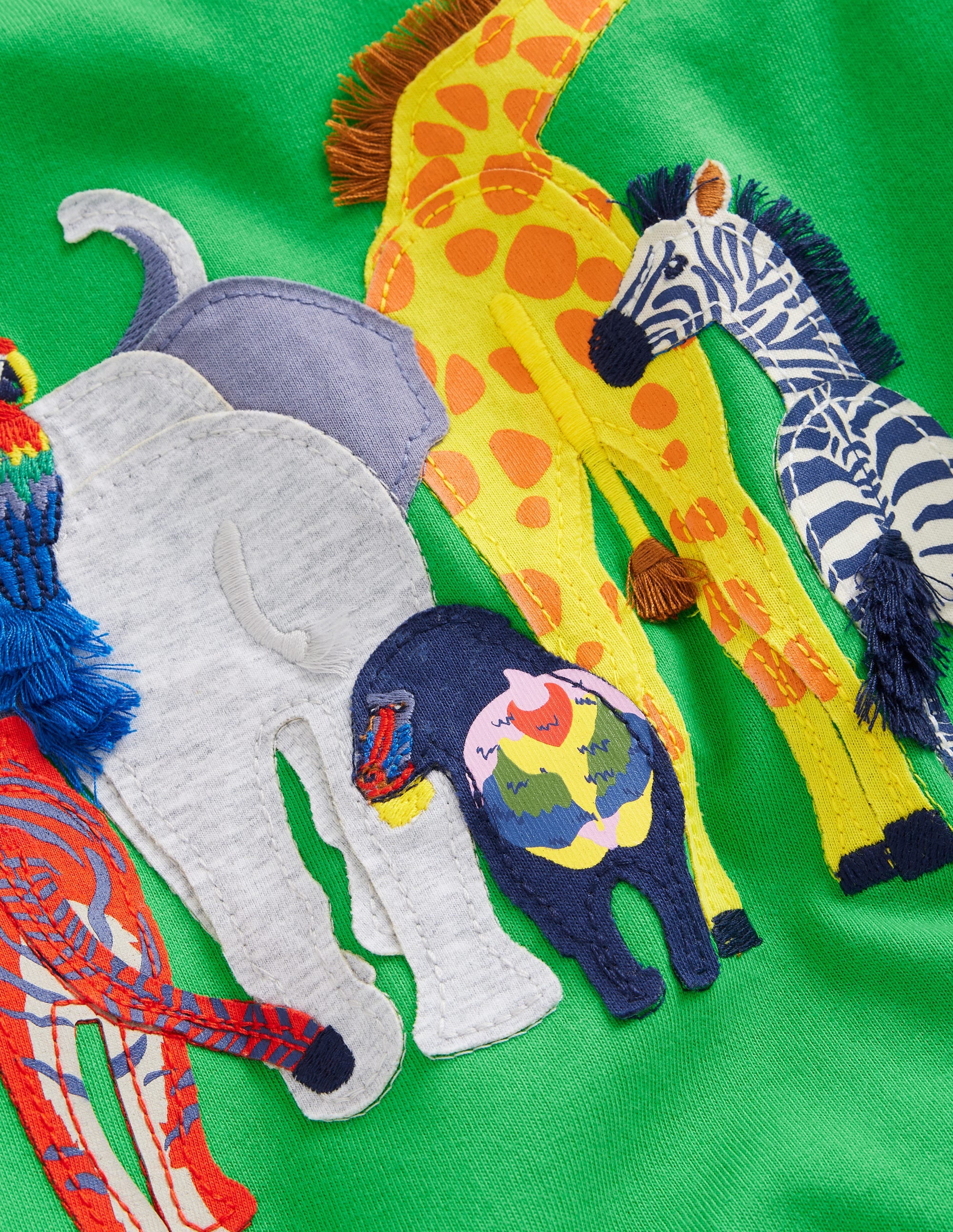 T-shirt à motif animal fun-Animaux vert printemps - Image 3