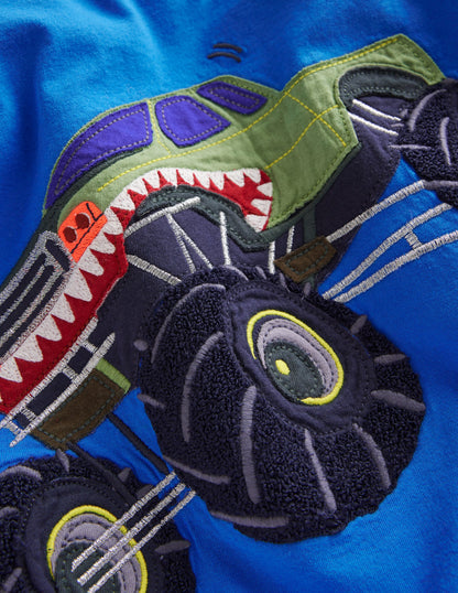 Monster Truck T-shirt-Duck Egg Blue Truck-3