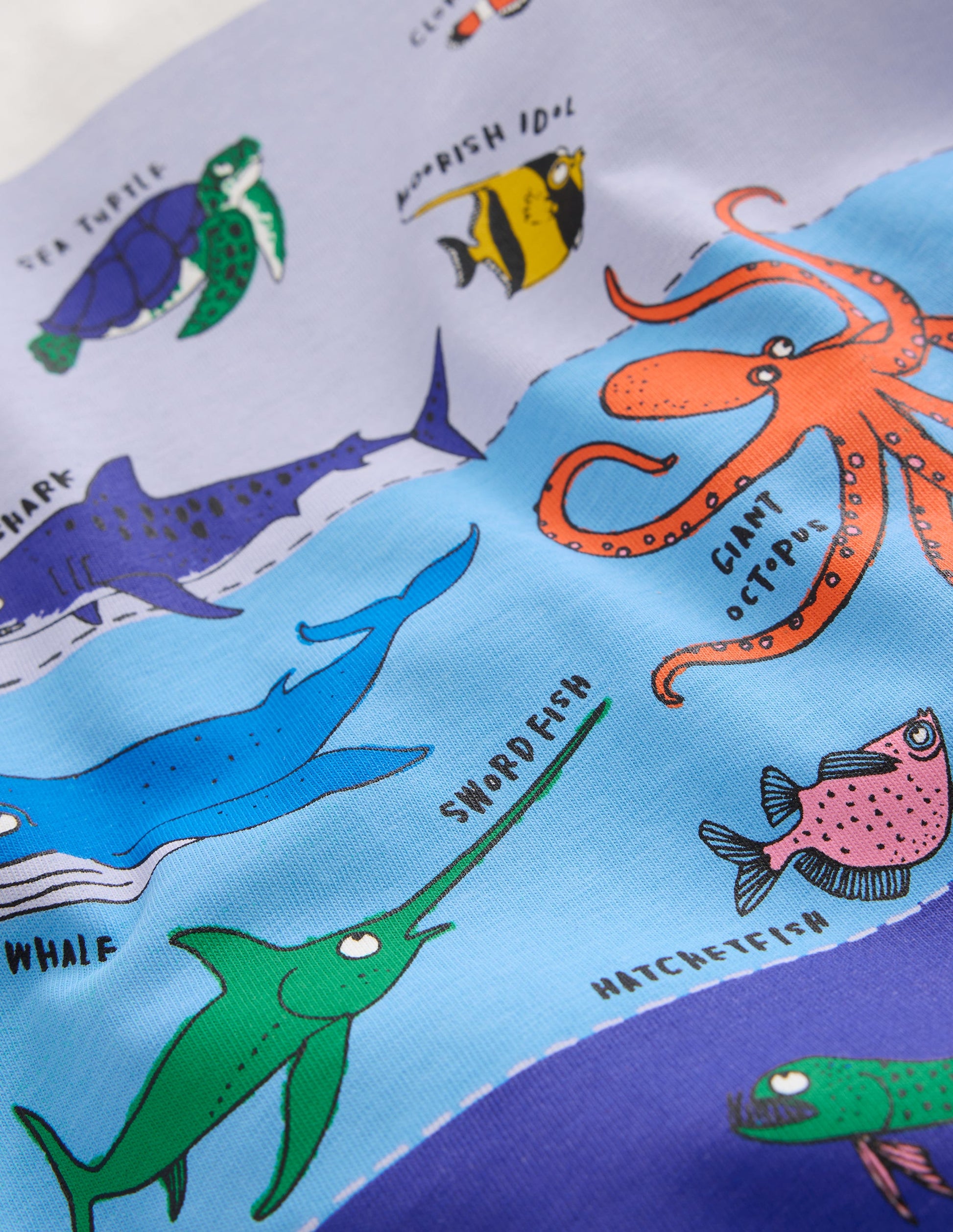 Ocean Zones Printed T-Shirt-Ivory Sea Life-3