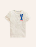 Printed Educational T-shirt-Ivory Crustaceans
