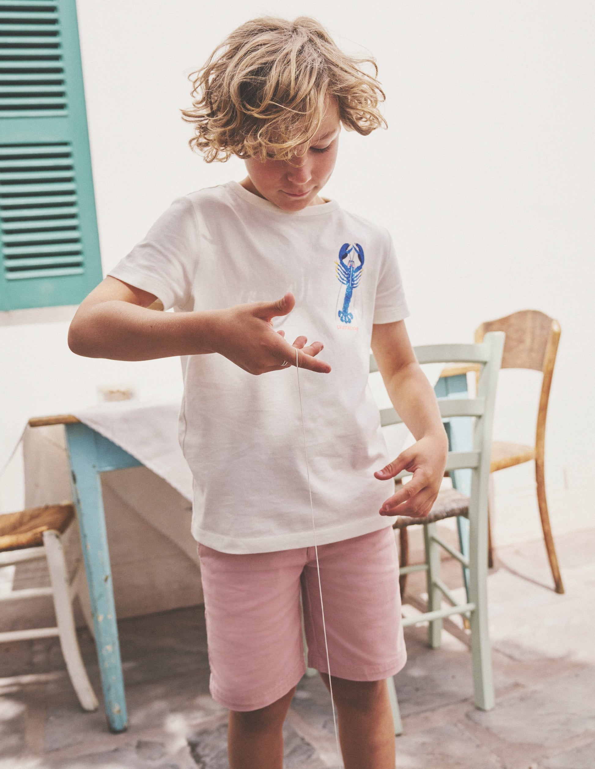 Printed Educational T-shirt-Ivory Crustaceans-4