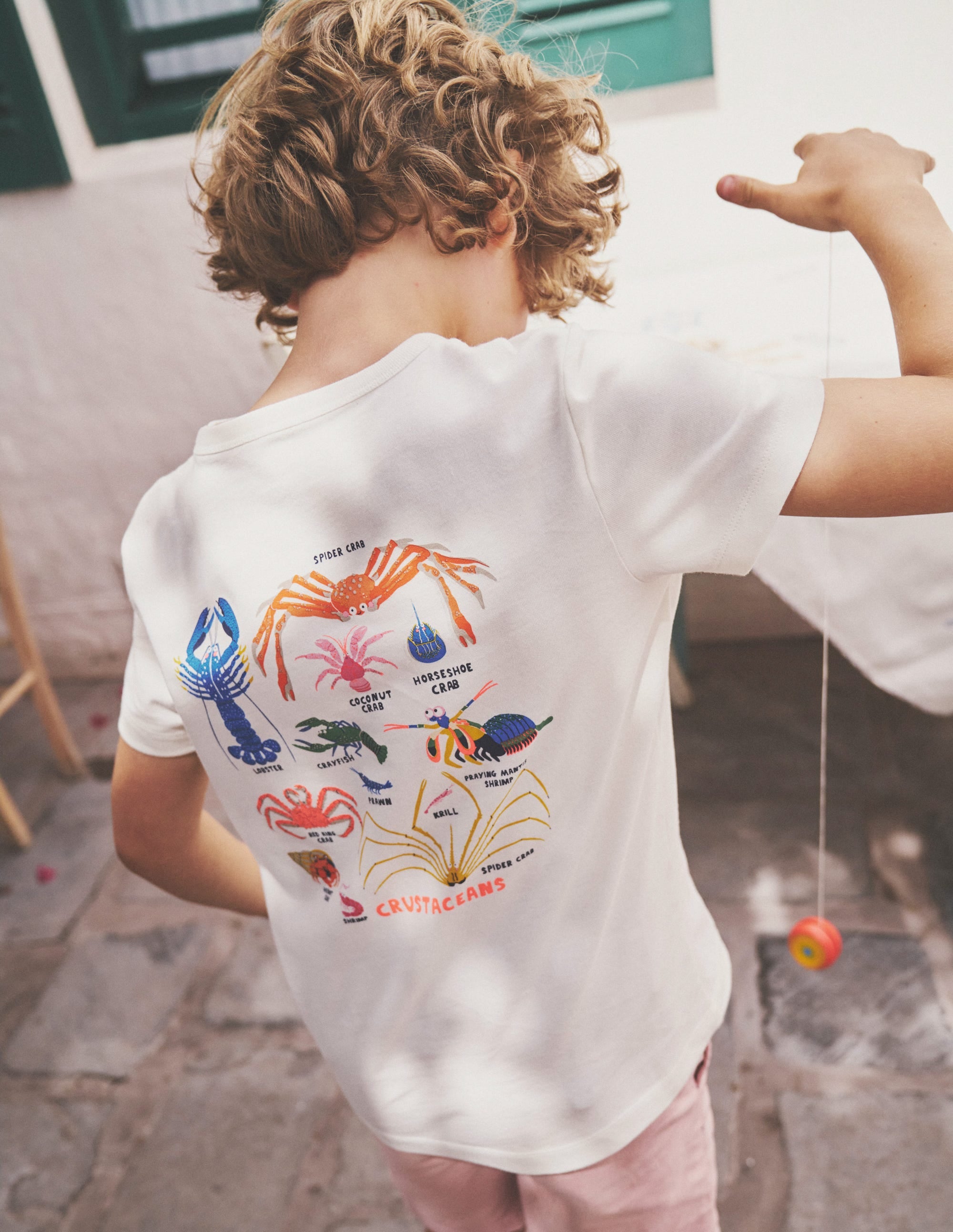 Printed Educational T-shirt-Ivory Crustaceans - Image 5